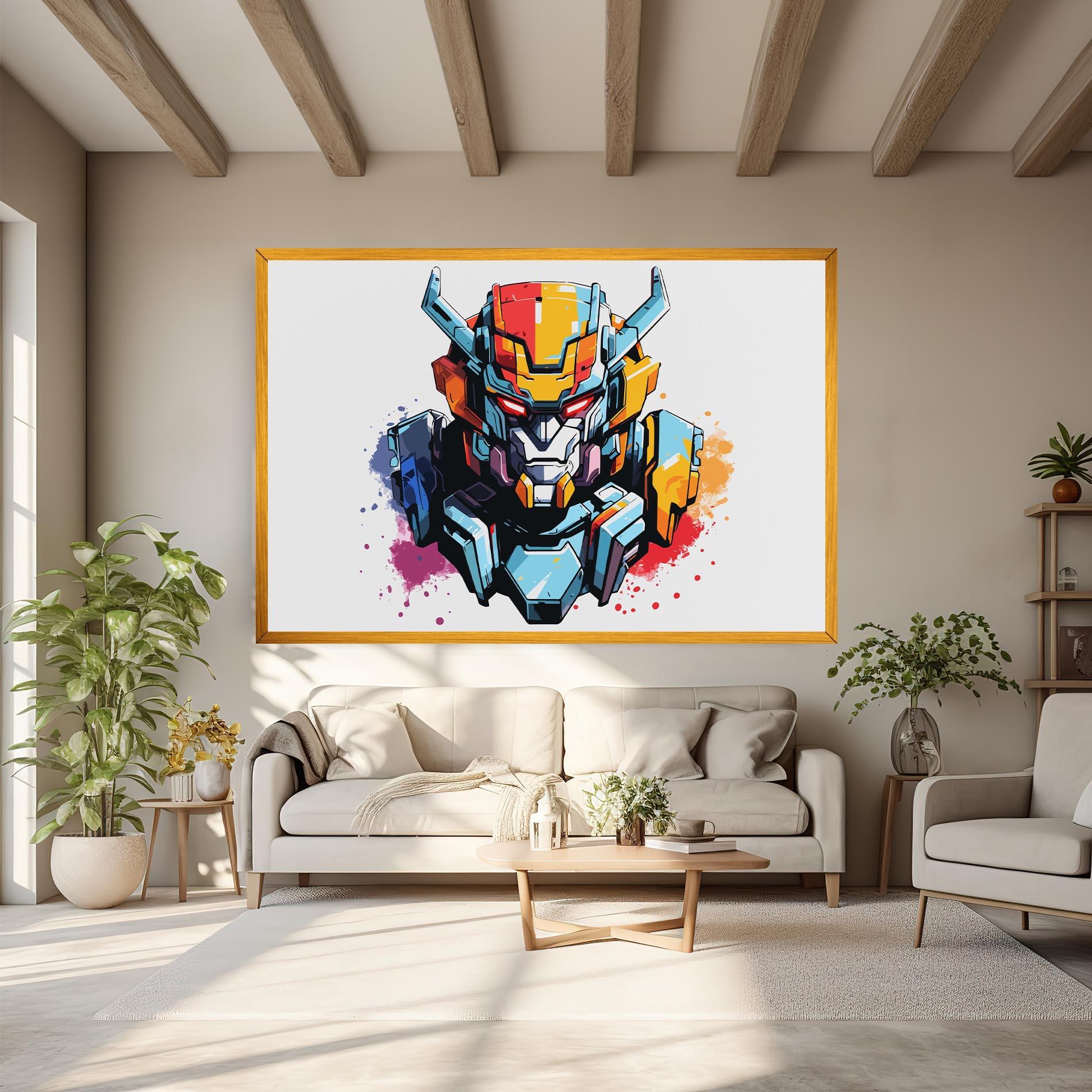 Tablou Canvas Colorful Robot mockup 6