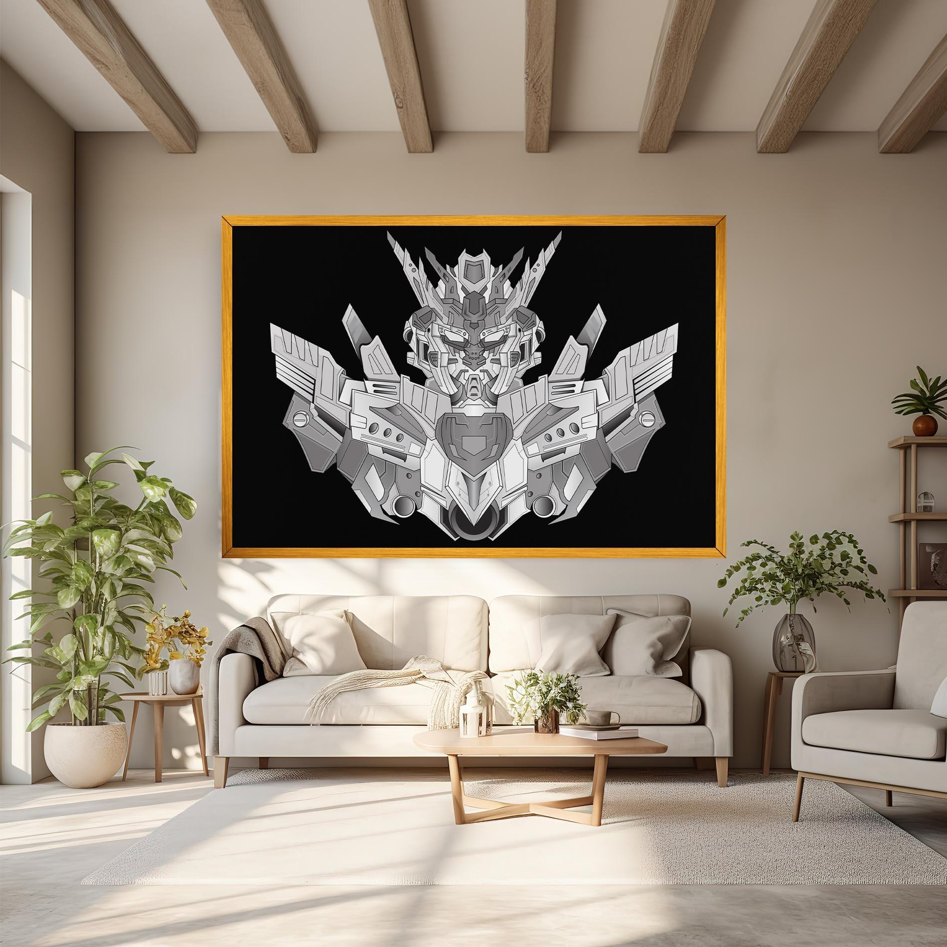 Tablou Canvas Grey Robot mockup 6