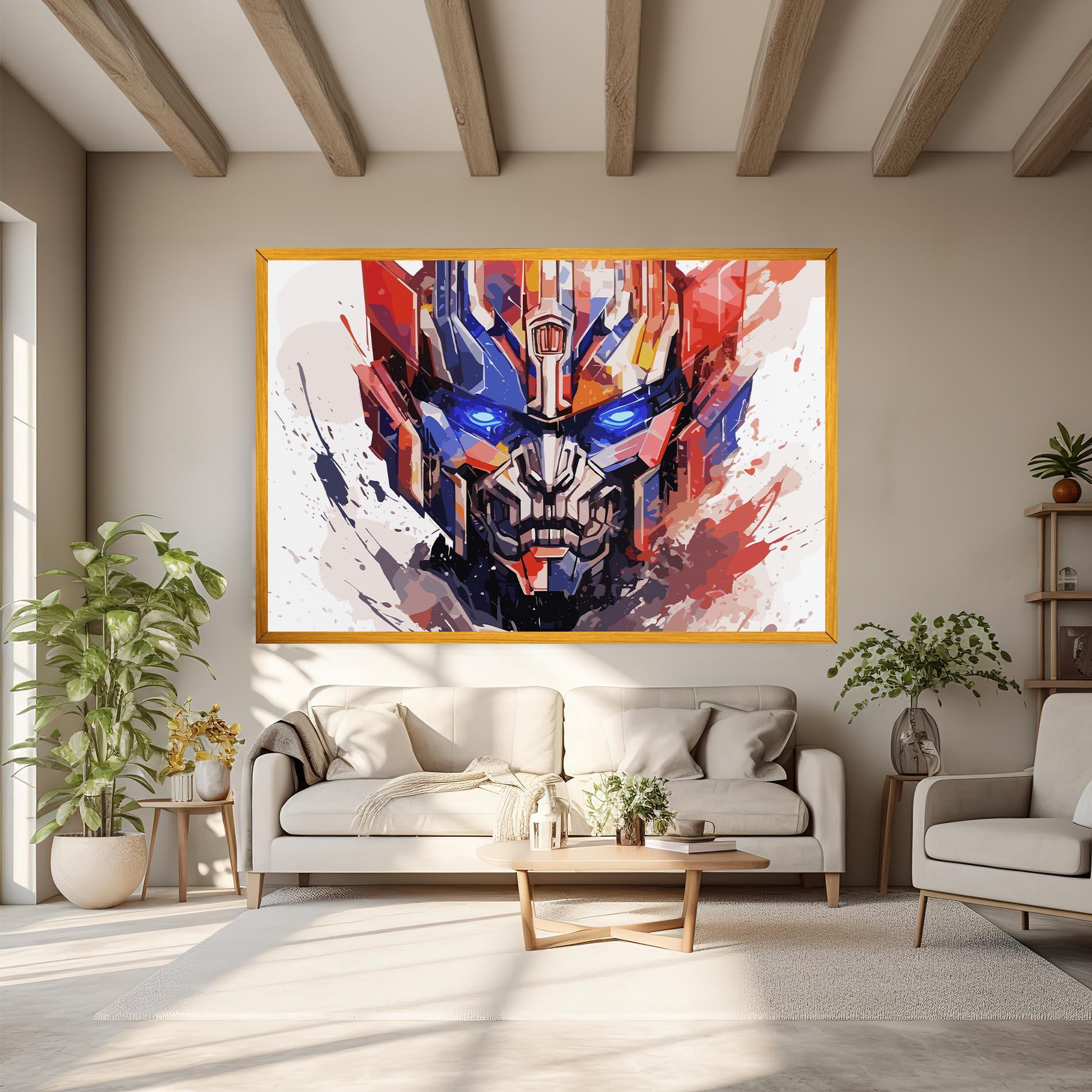 Tablou Canvas Optimus Prime Art mockup 6