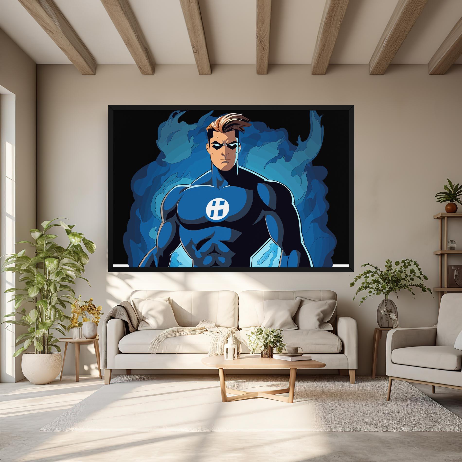 Tablou Canvas Blue Hero mockup 6