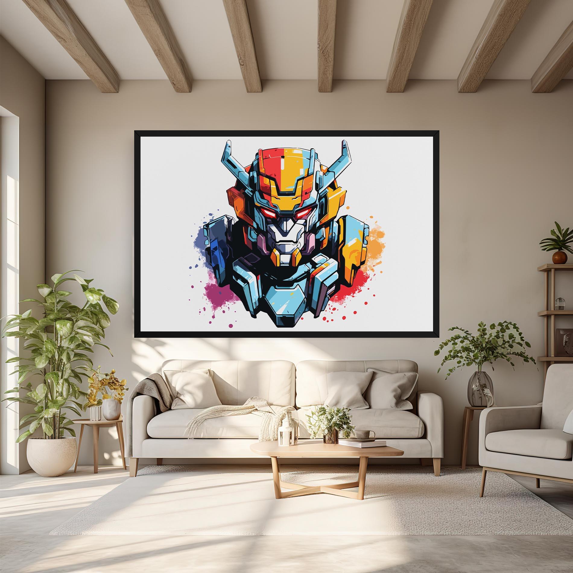 Tablou Canvas Colorful Robot mockup 6