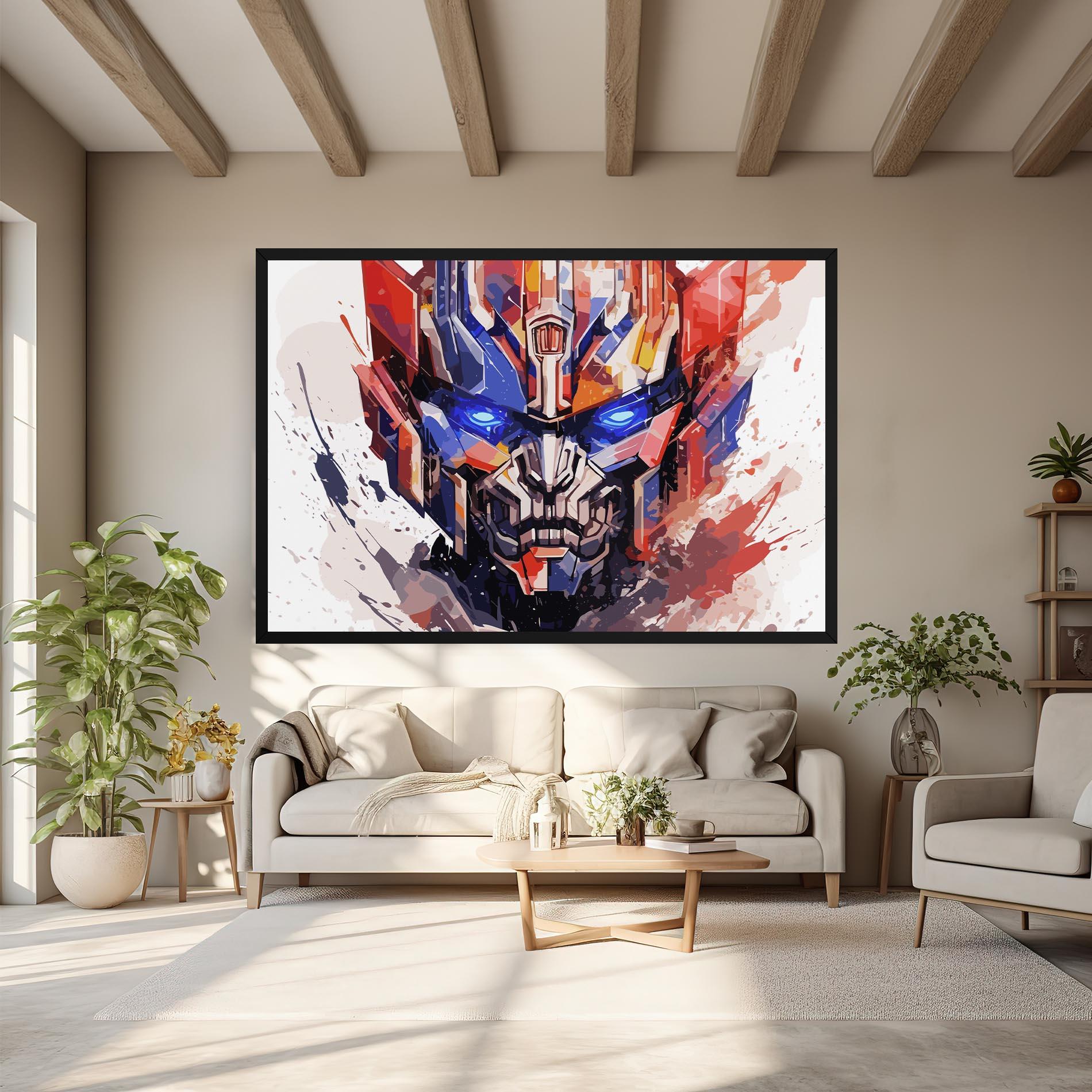 Tablou Canvas Optimus Prime Art mockup 6