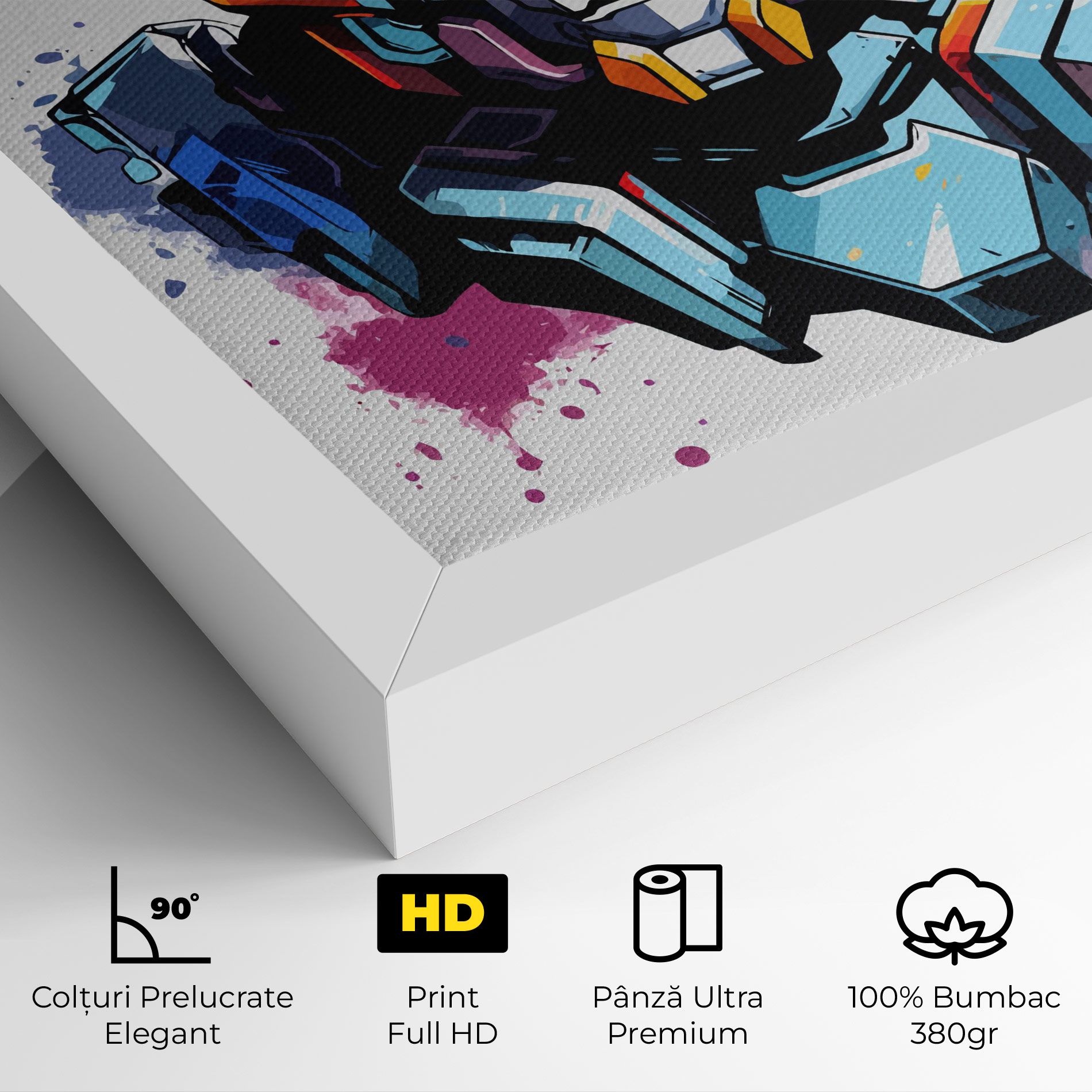 Colorful Robot mockup 4