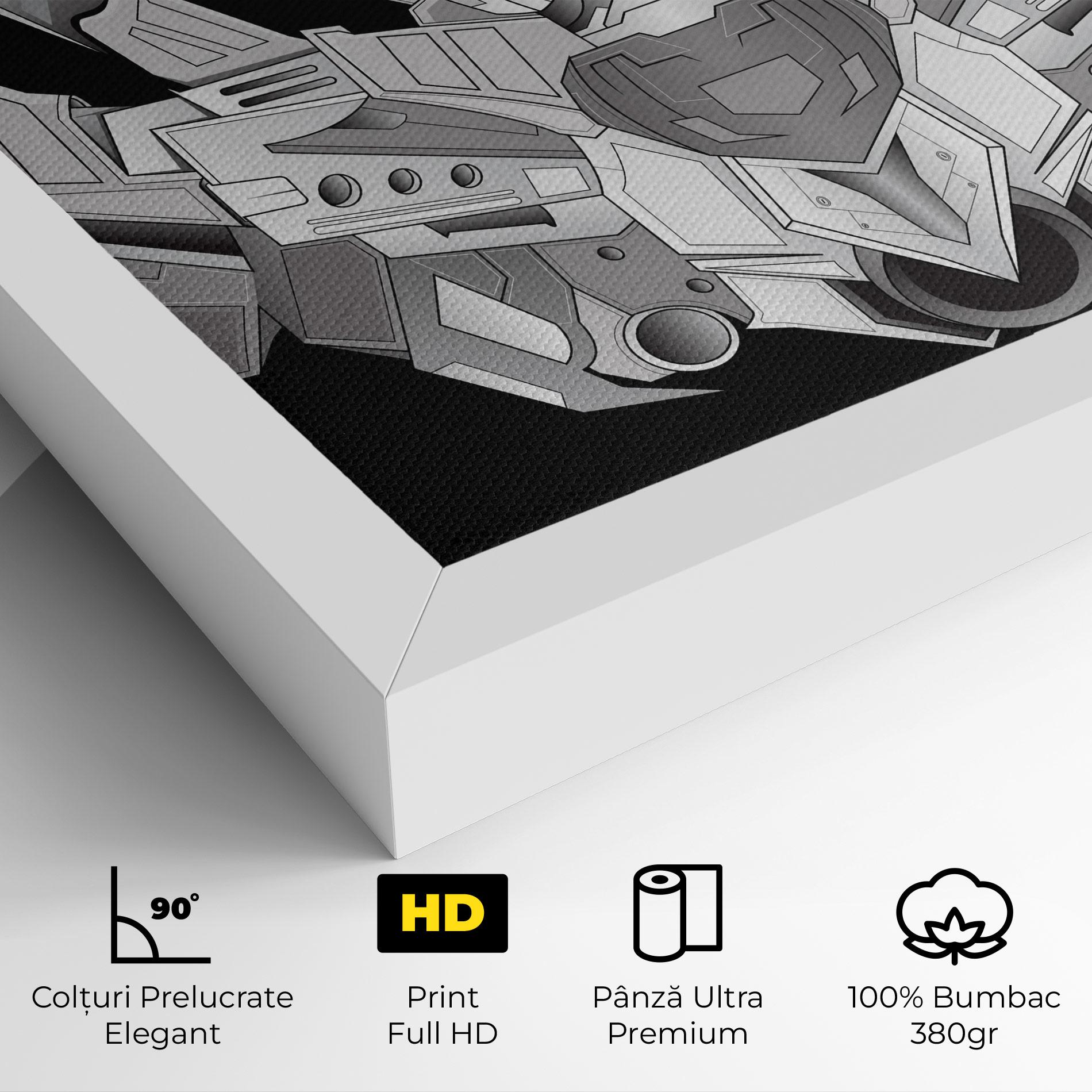 Tablou Canvas Grey Robot mockup 4
