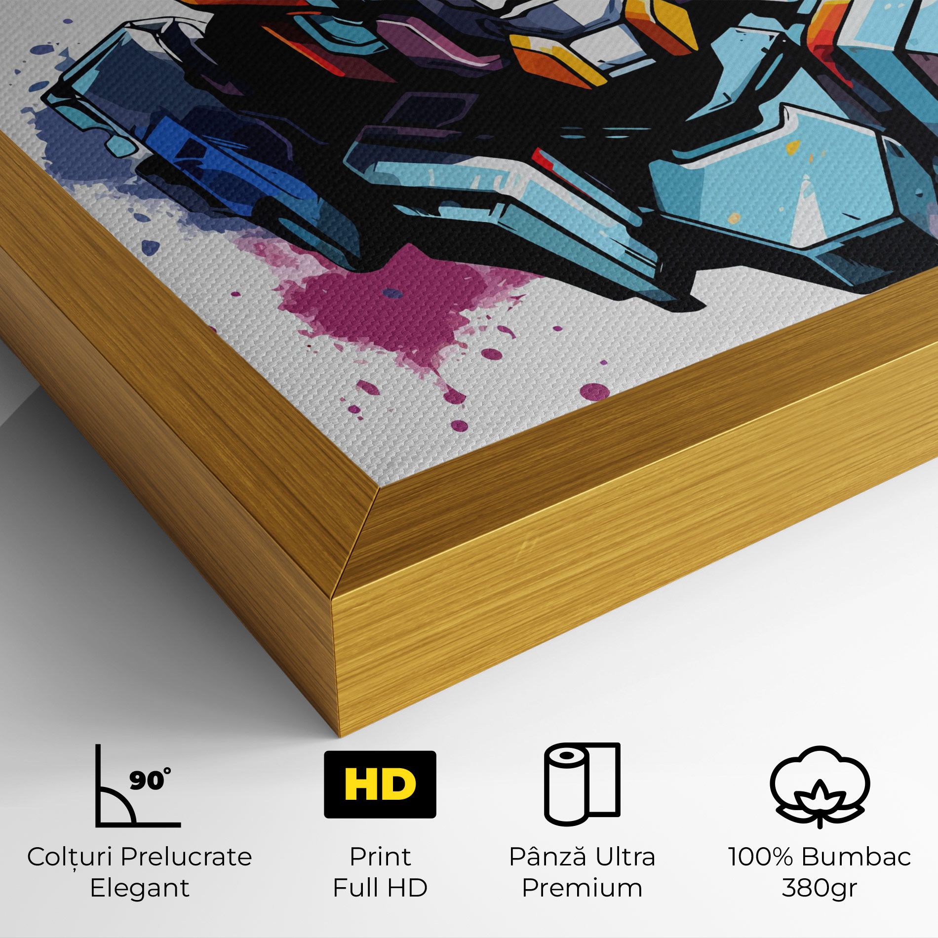 Colorful Robot mockup 4