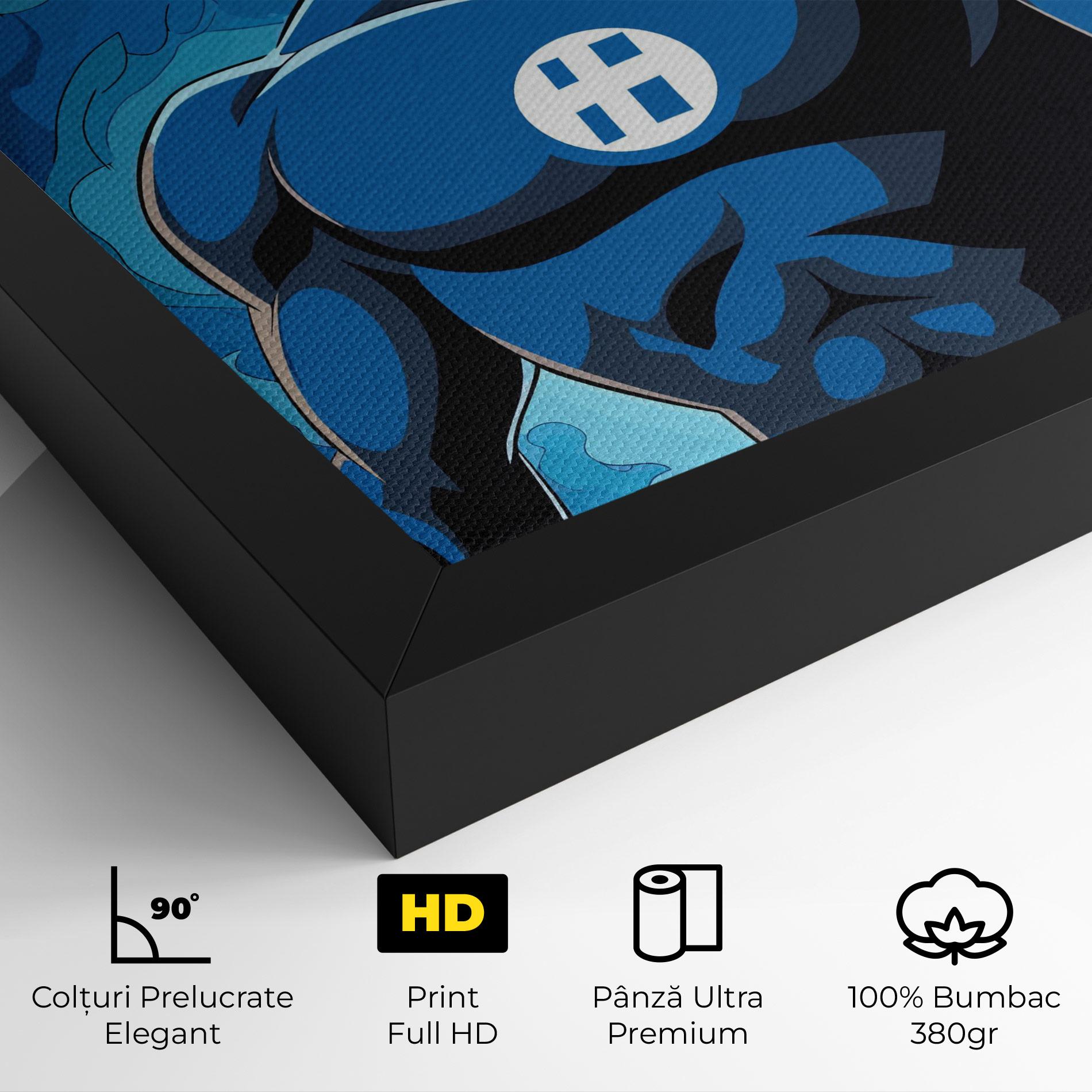 Tablou Canvas Blue Hero mockup 4