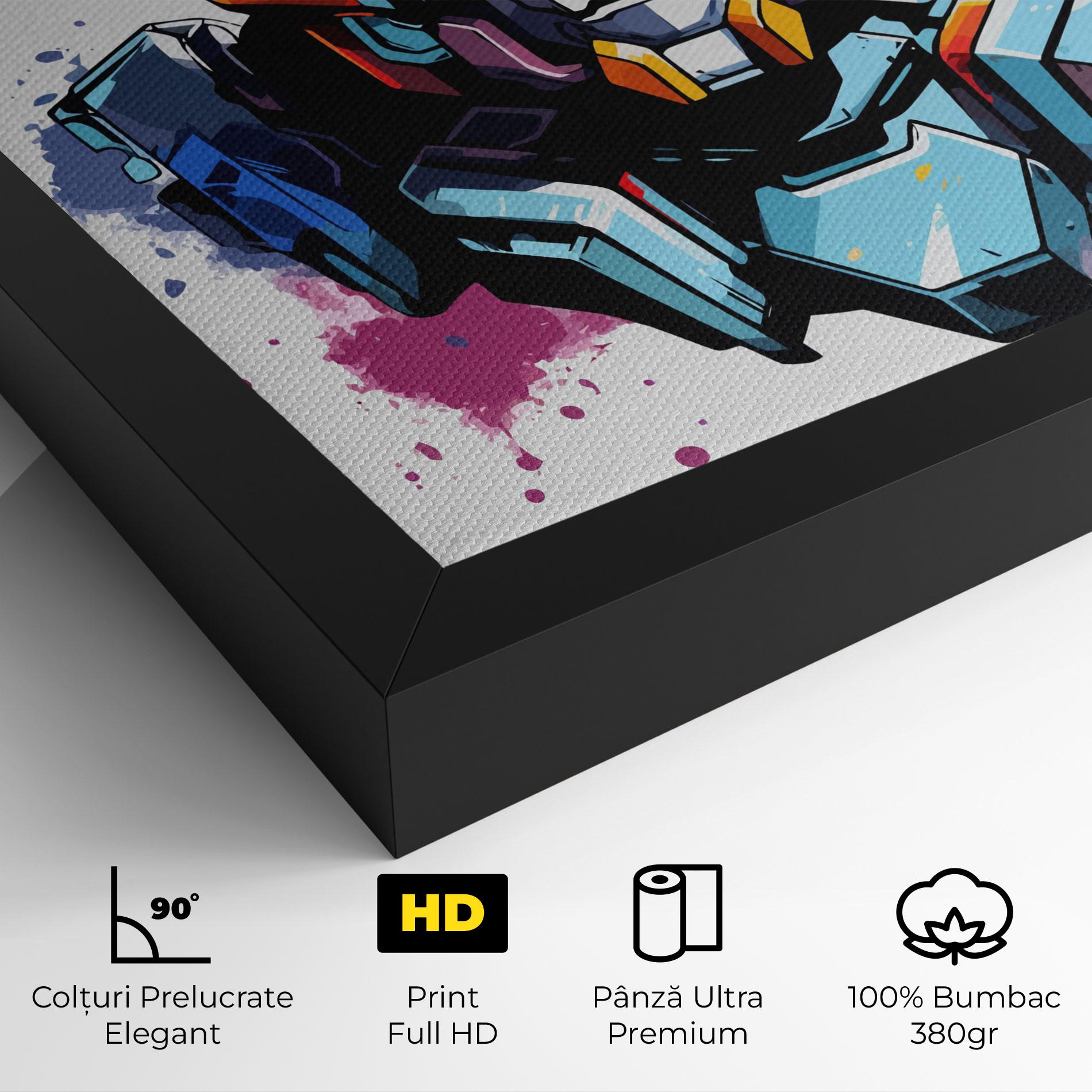 Tablou Canvas Colorful Robot mockup 4