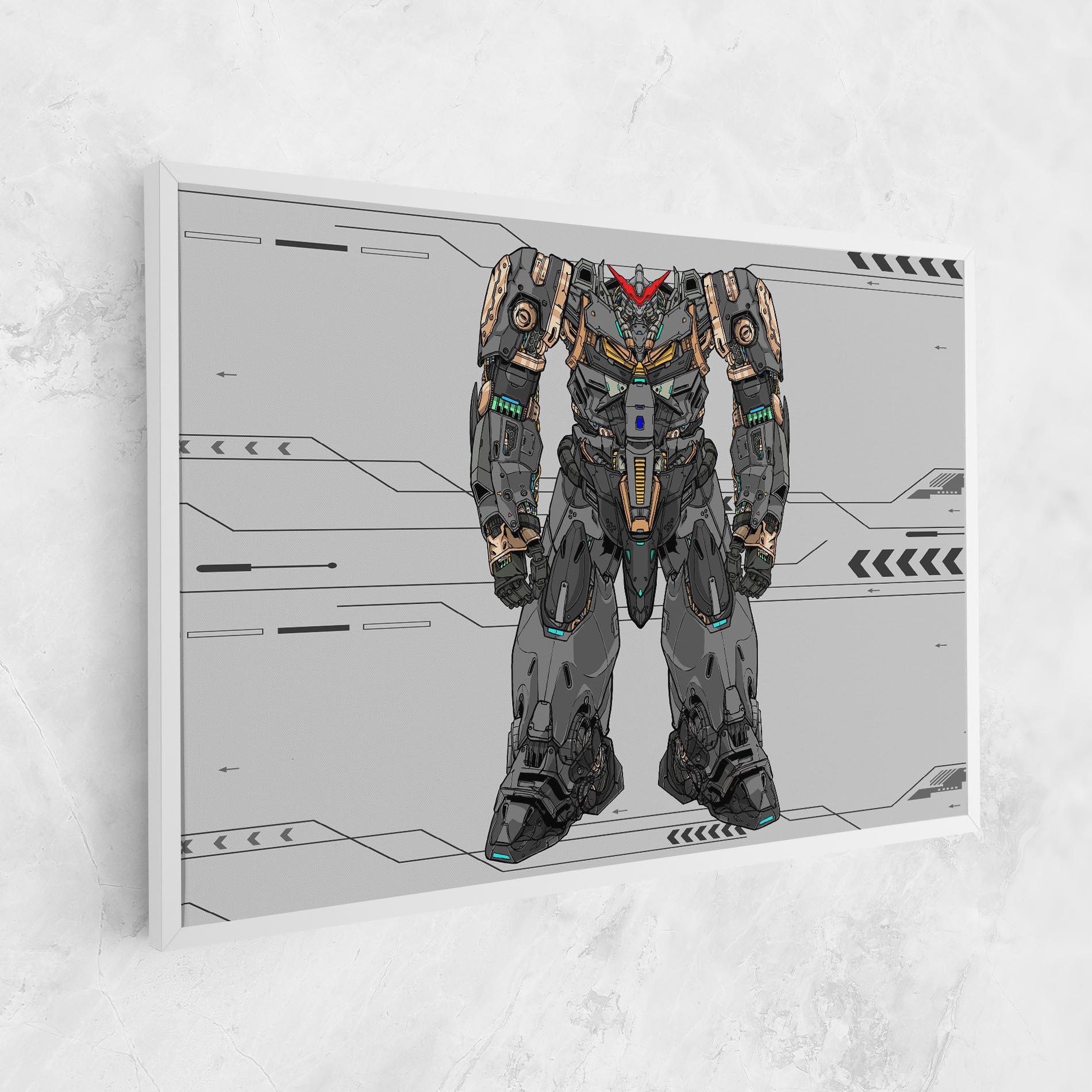 Tablou Canvas Big Grey Robot mockup 1