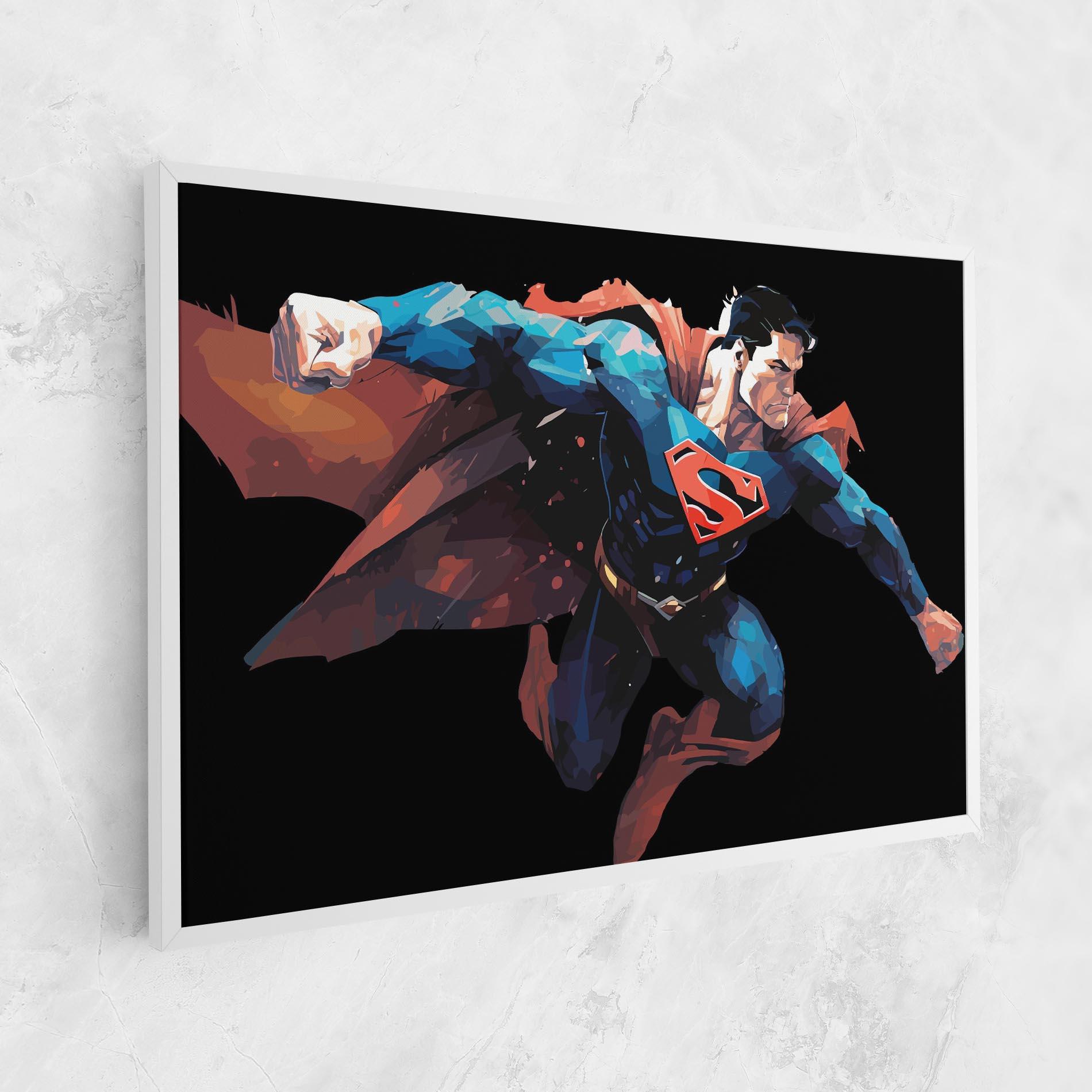 Tablou Canvas Superman Jump mockup 1