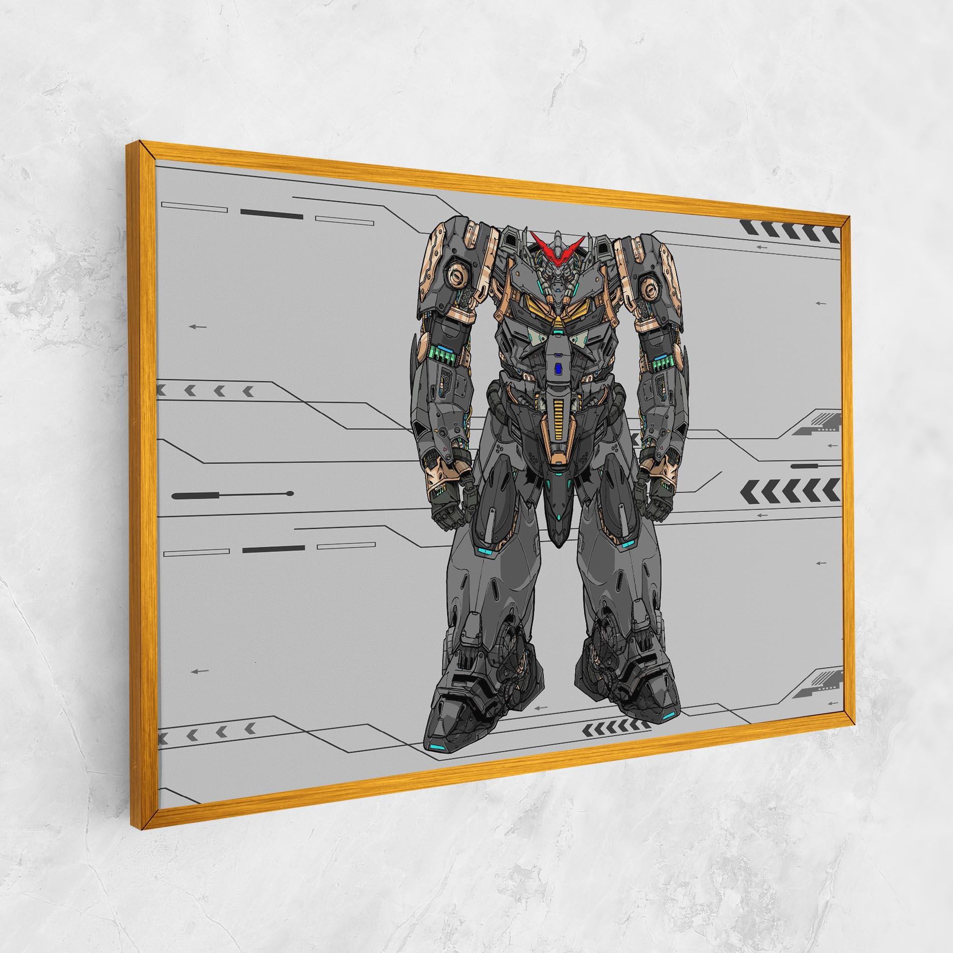 Tablou Canvas Big Grey Robot mockup 1