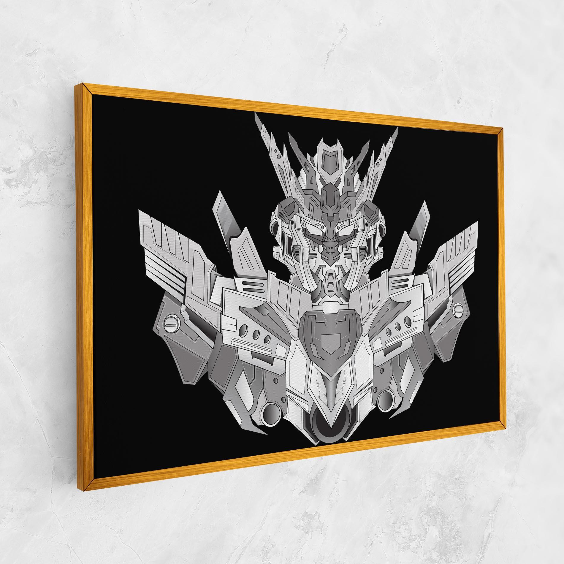 Tablou Canvas Grey Robot mockup 1