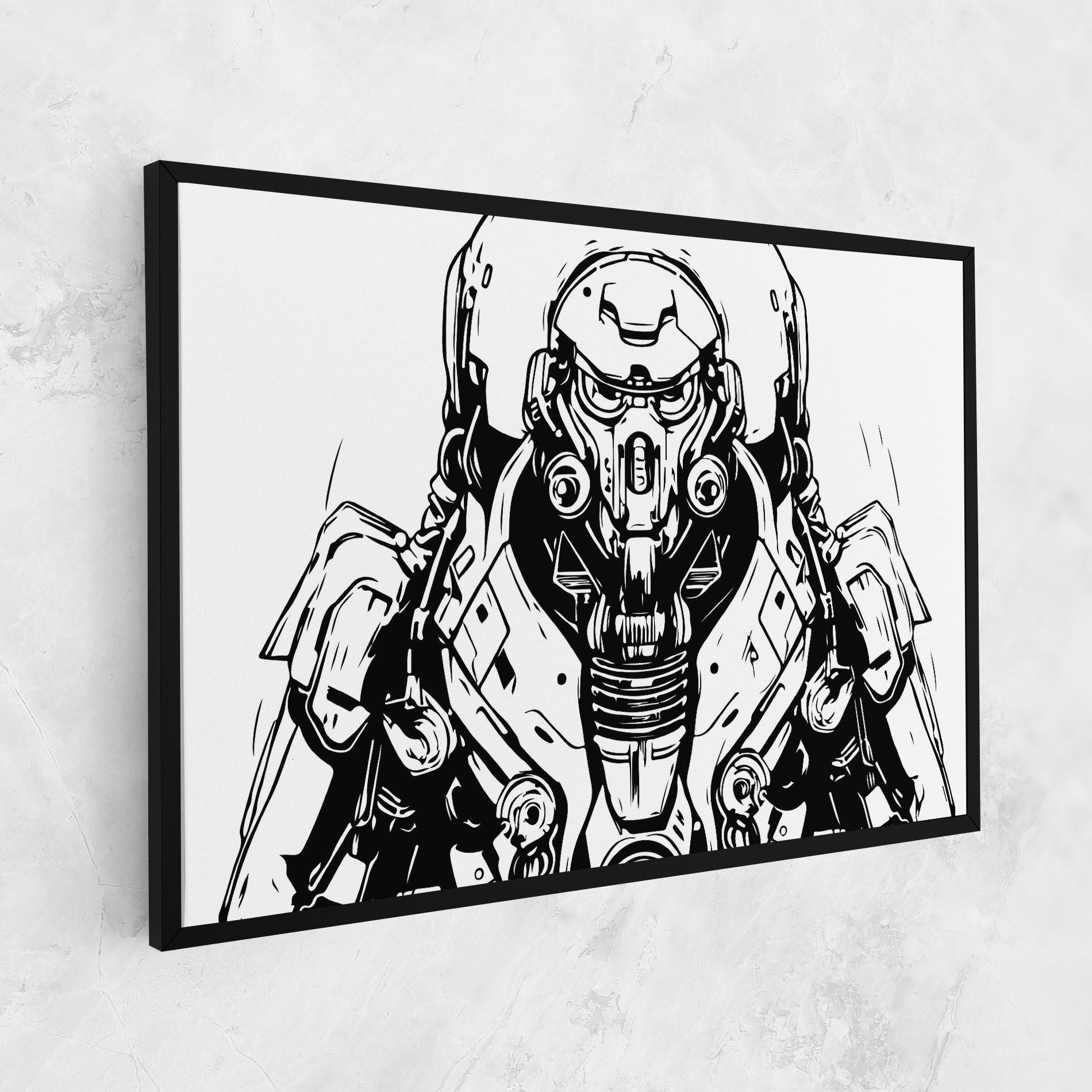 Tablou Canvas Military Robot mockup 1