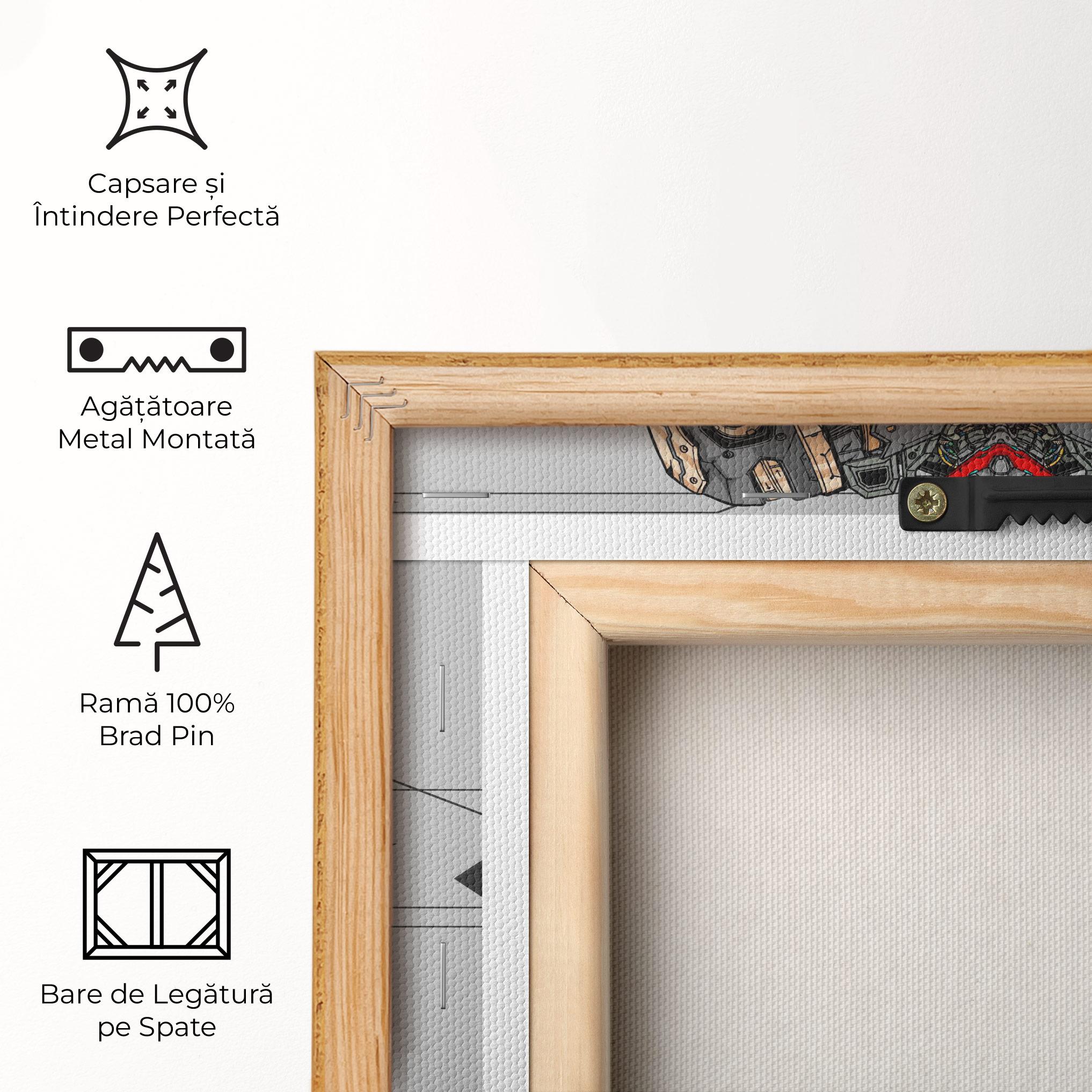 Tablou Canvas Big Grey Robot mockup 5