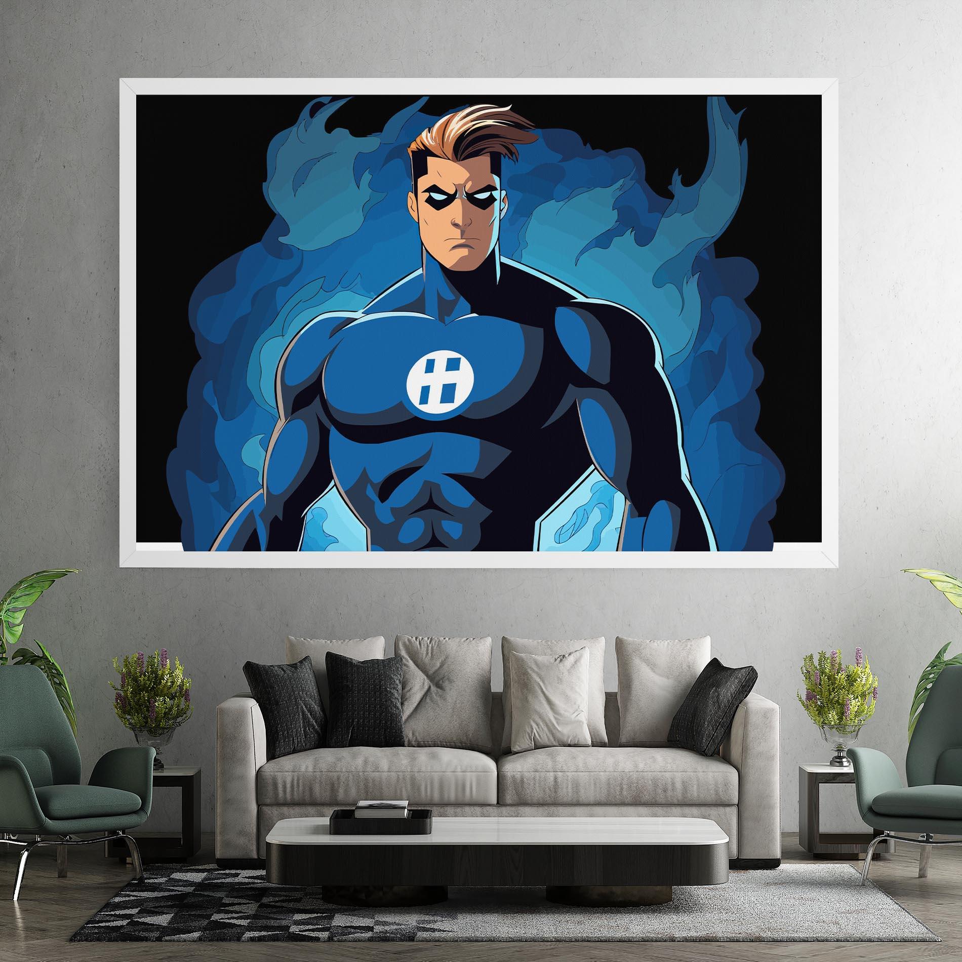 Tablou Canvas Blue Hero mockup 7