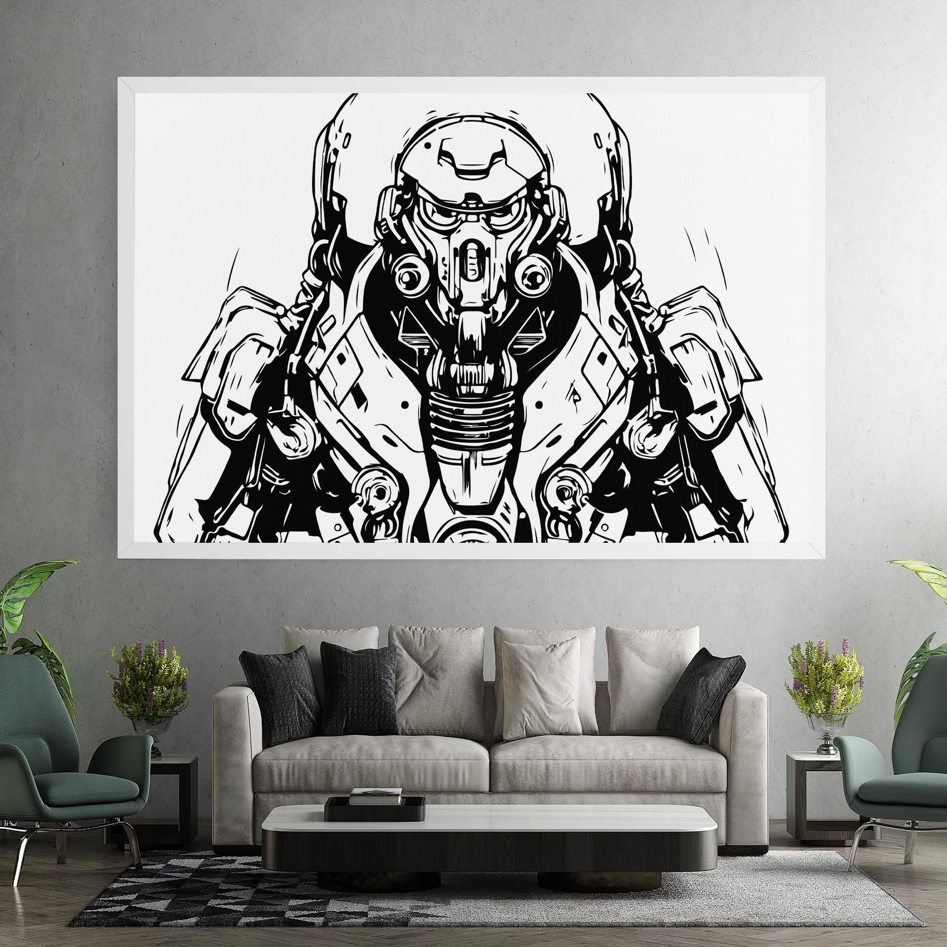 Tablou Canvas Military Robot mockup 7