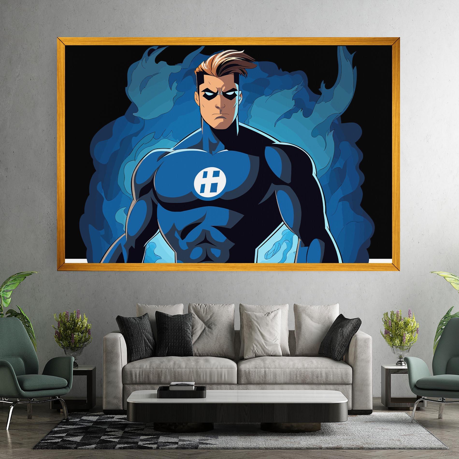 Tablou Canvas Blue Hero mockup 7