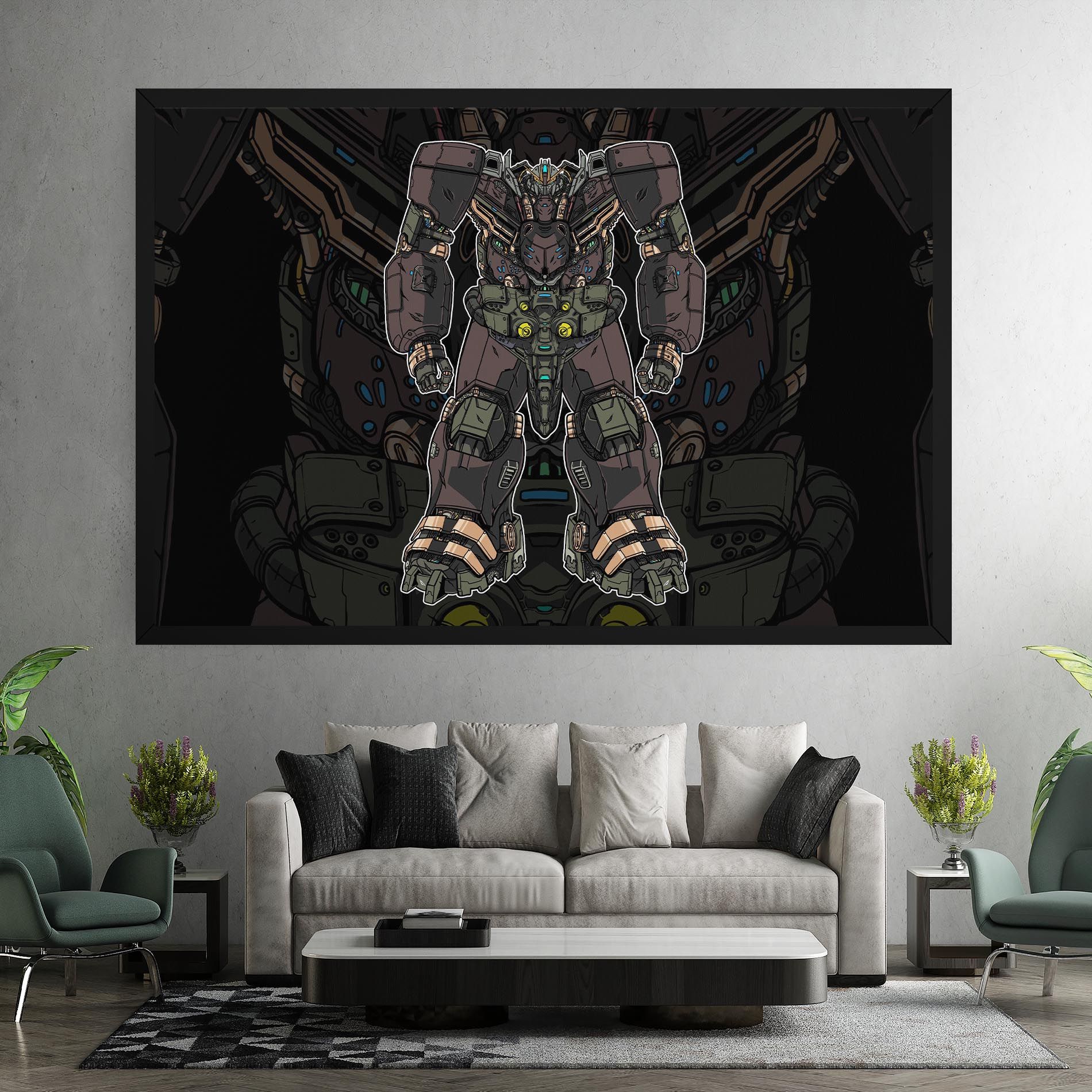 Brown Grey Robot mockup 7