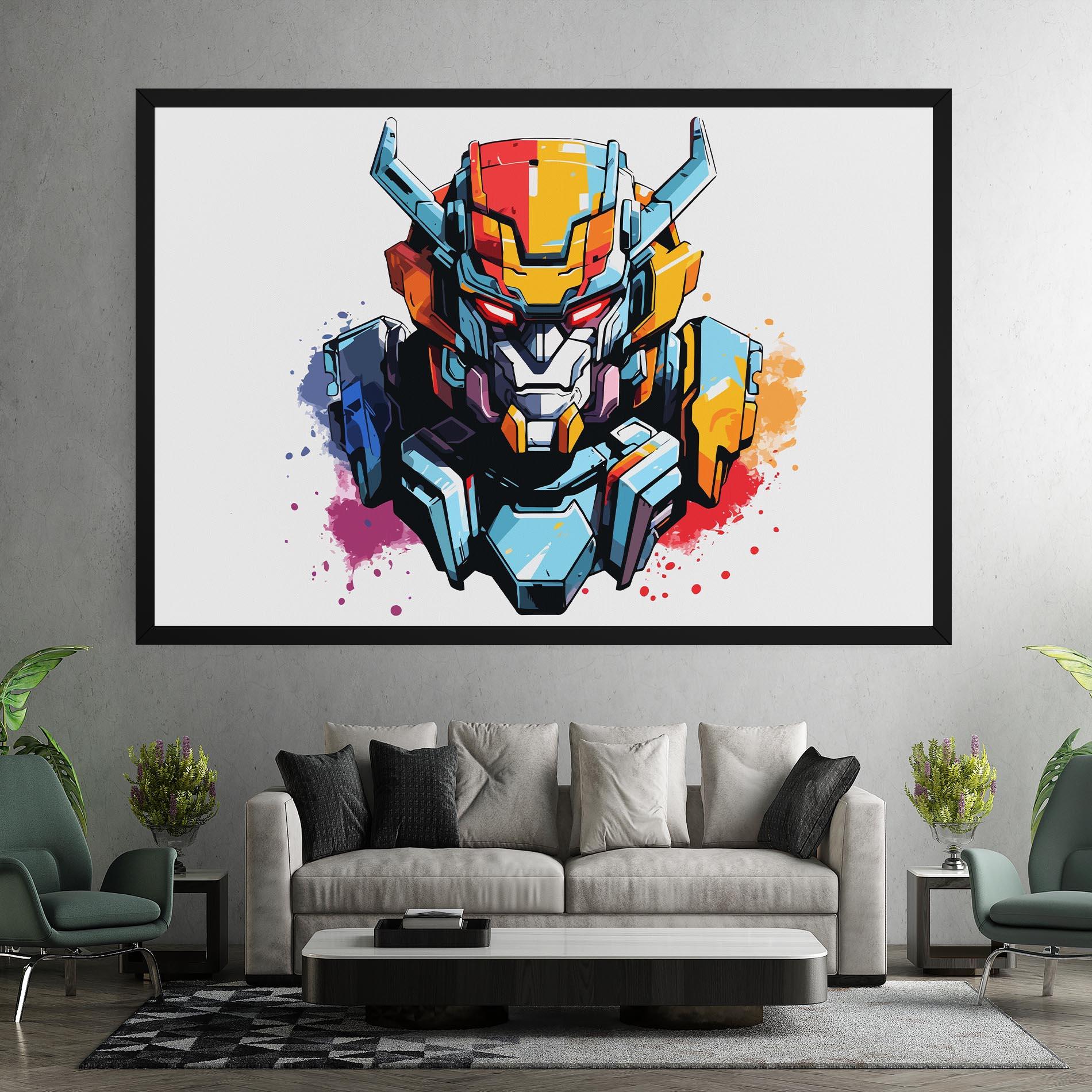Tablou Canvas Colorful Robot mockup 7