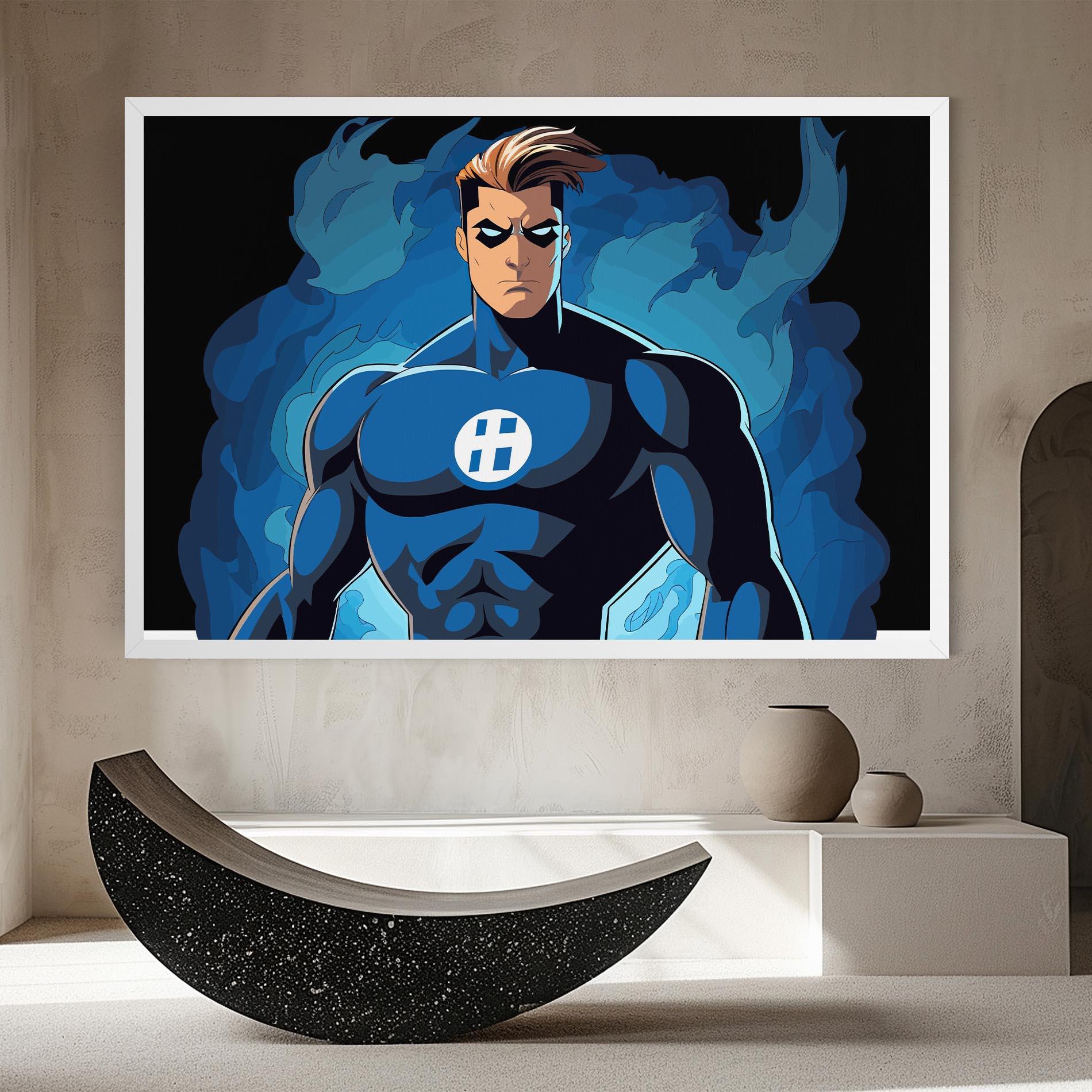 Tablou Canvas Blue Hero mockup 8