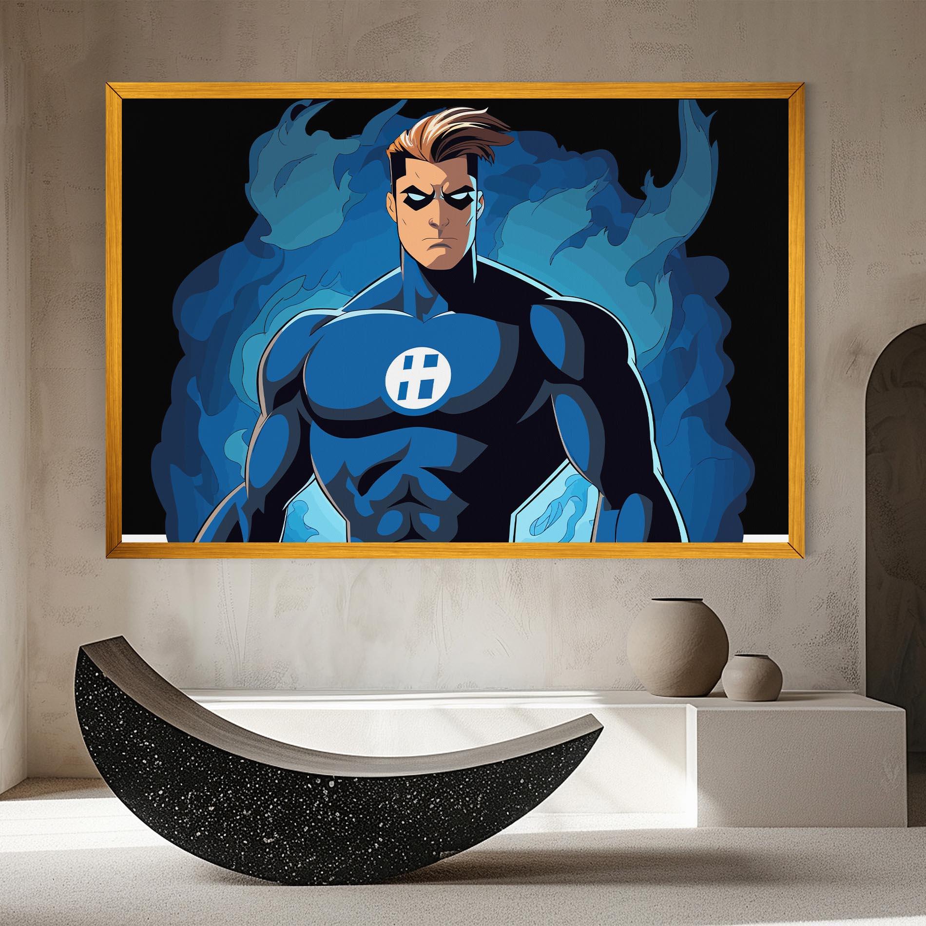 Tablou Canvas Blue Hero mockup 8