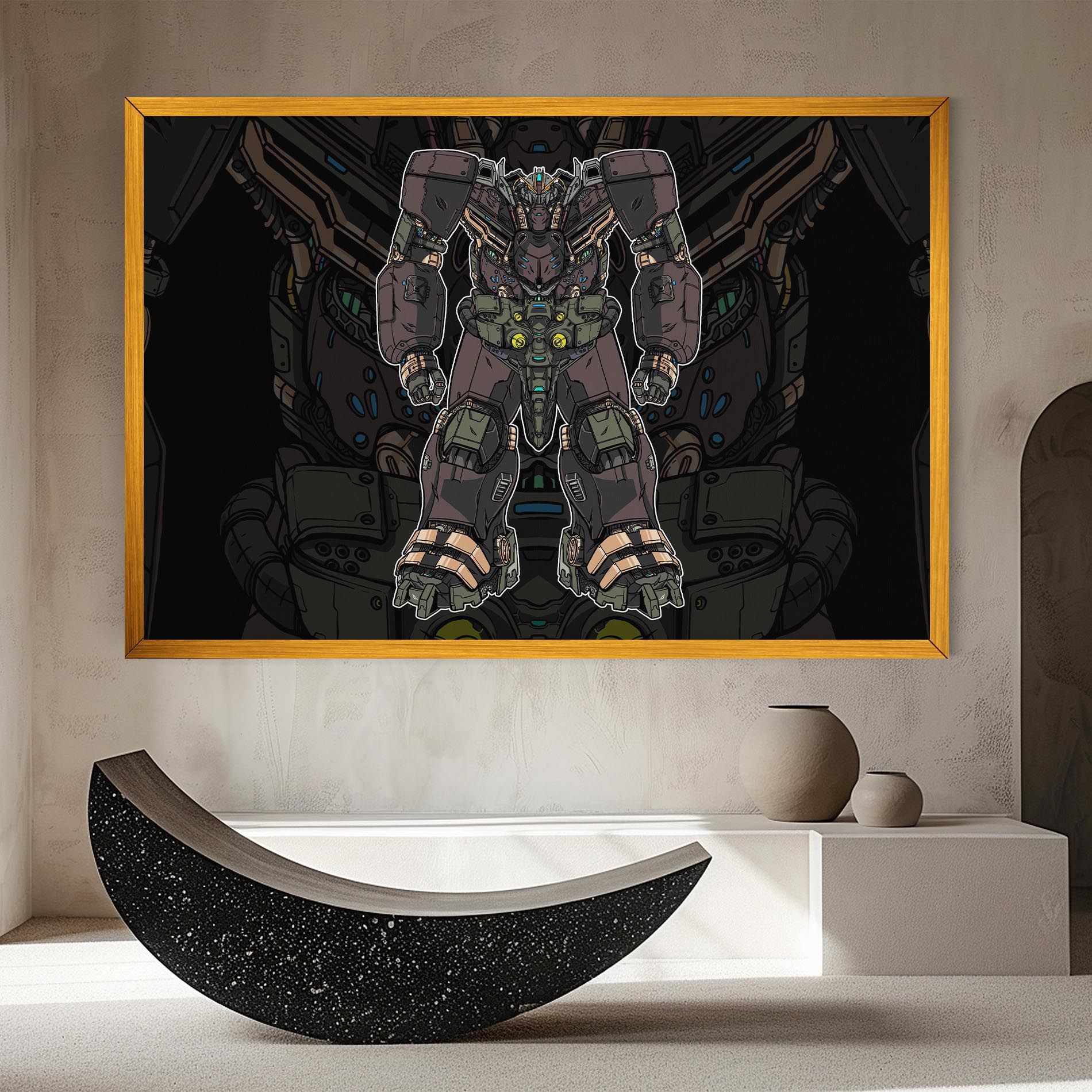 Brown Grey Robot mockup 8