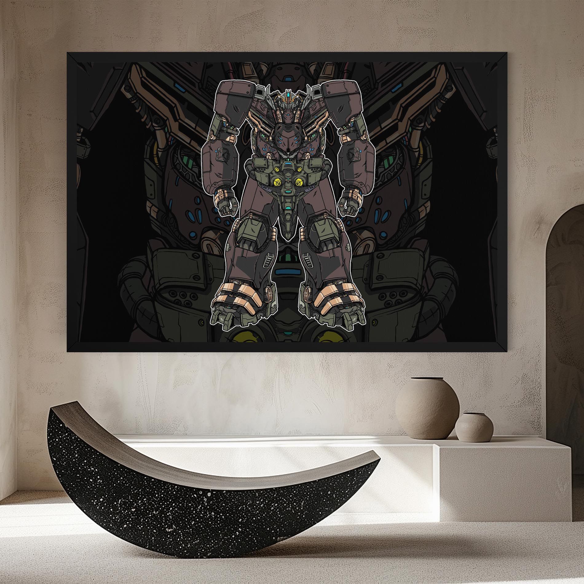 Brown Grey Robot mockup 8