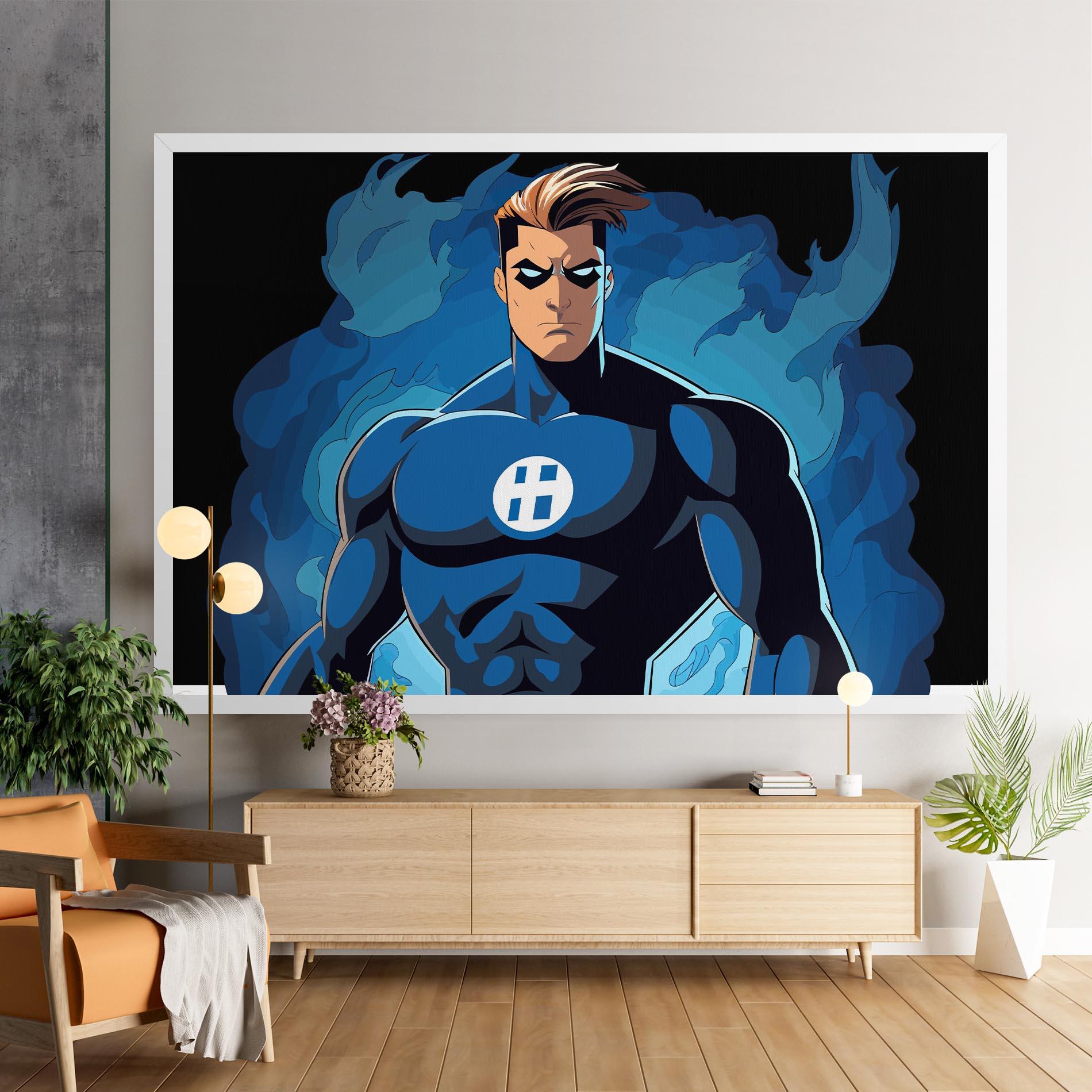 Tablou Canvas Blue Hero mockup 9