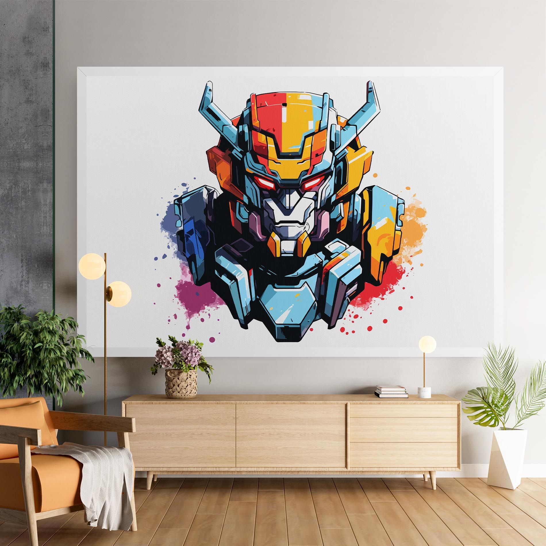 Colorful Robot mockup 9