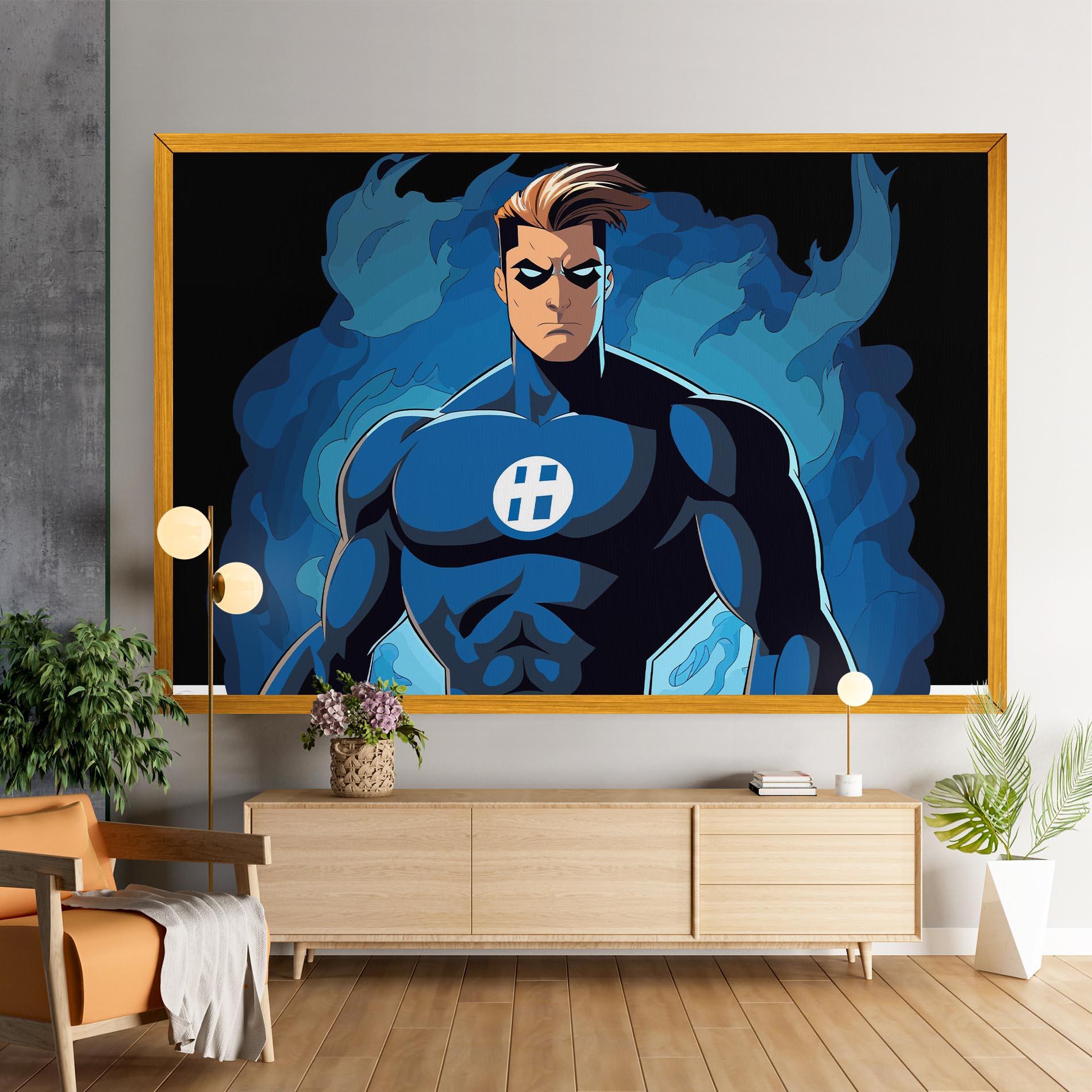 Tablou Canvas Blue Hero mockup 9