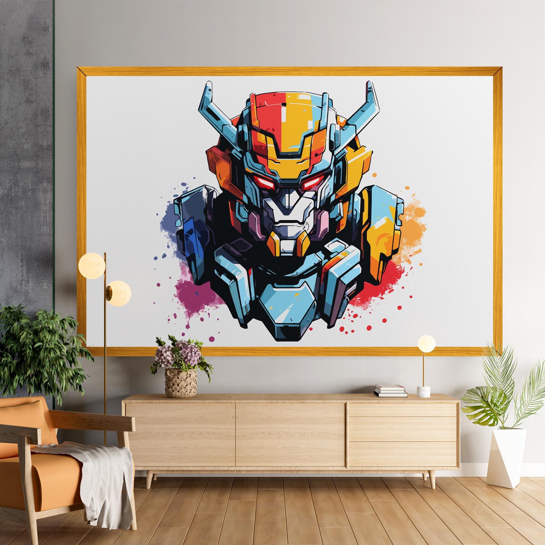 Tablou Canvas Colorful Robot mockup 9