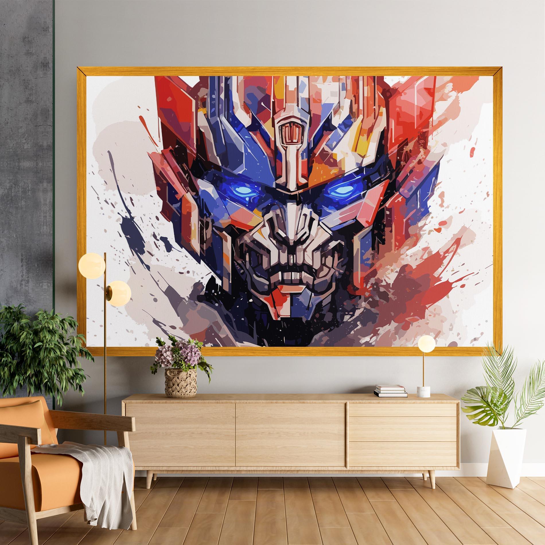 Tablou Canvas Optimus Prime Art mockup 9