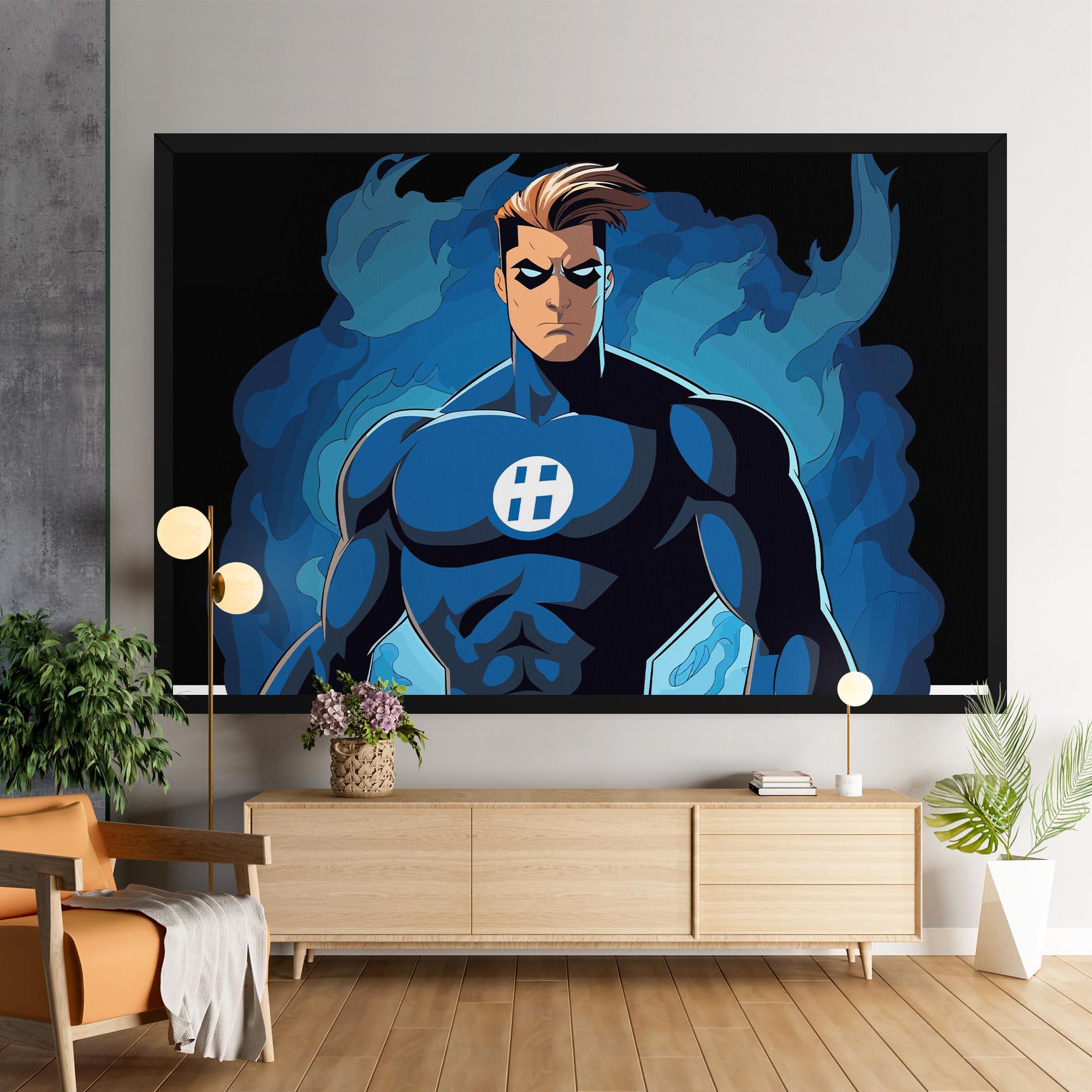Tablou Canvas Blue Hero mockup 9