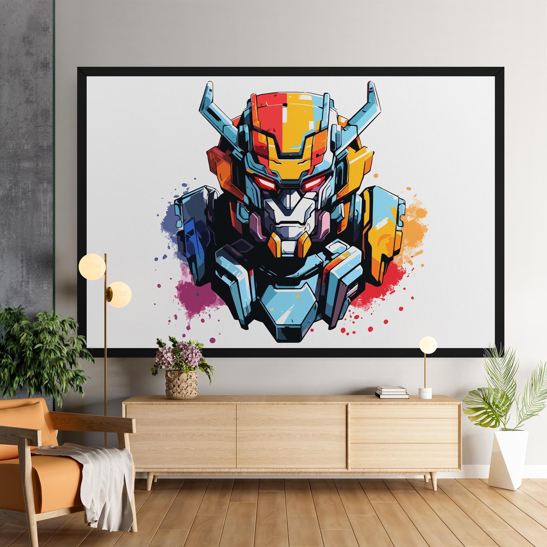 Tablou Canvas Colorful Robot mockup 9