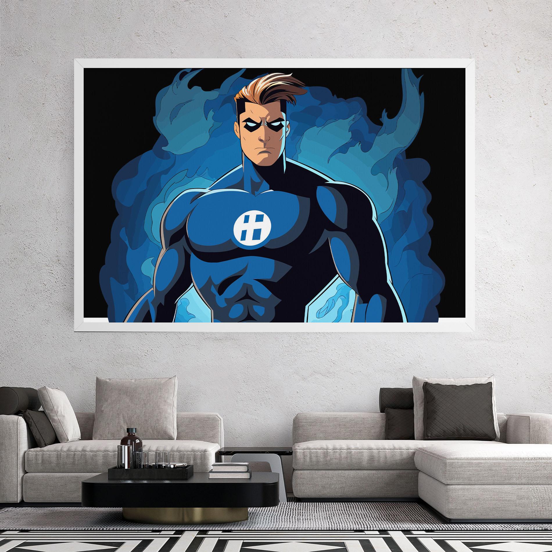 Tablou Canvas Blue Hero mockup 2