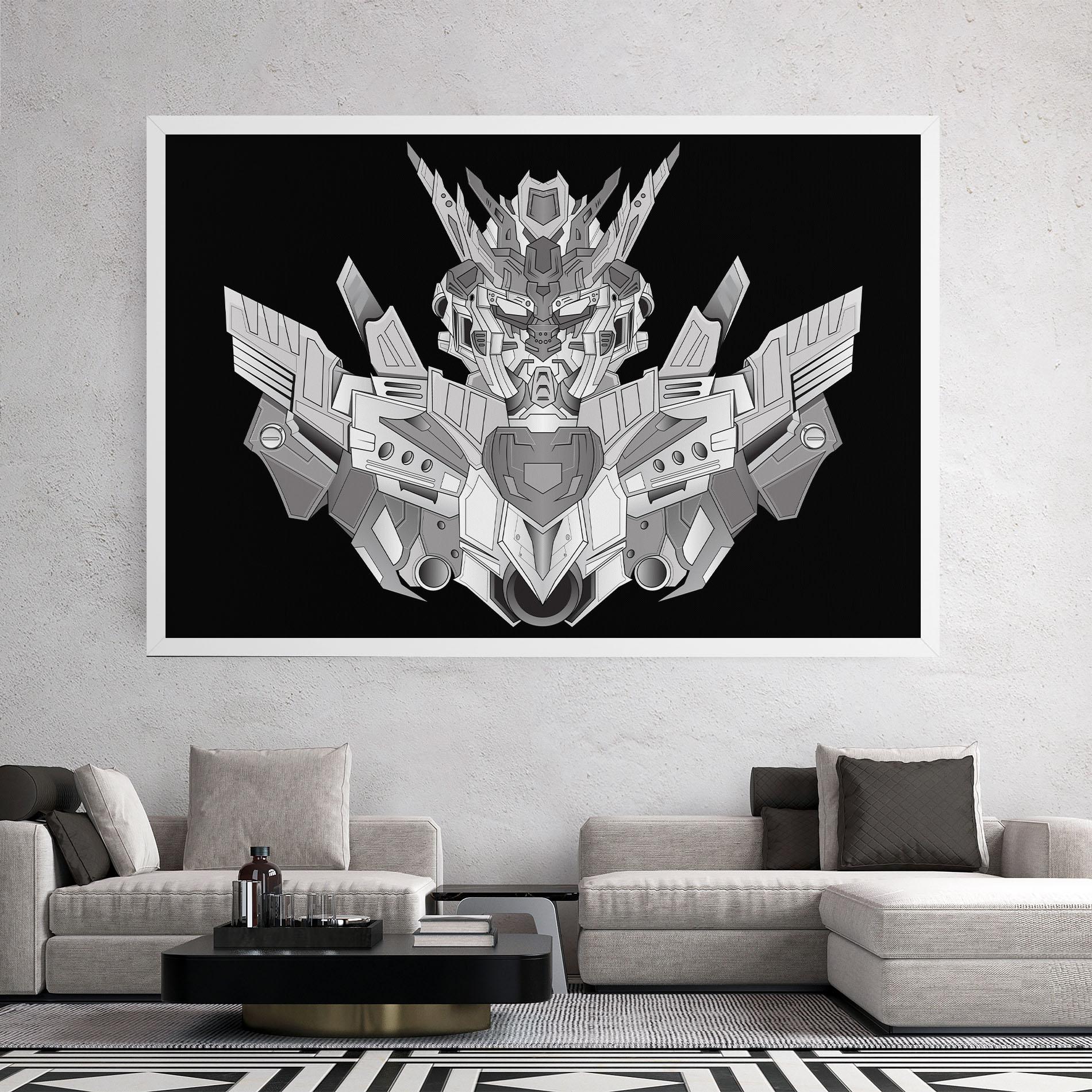 Tablou Canvas Grey Robot mockup 2