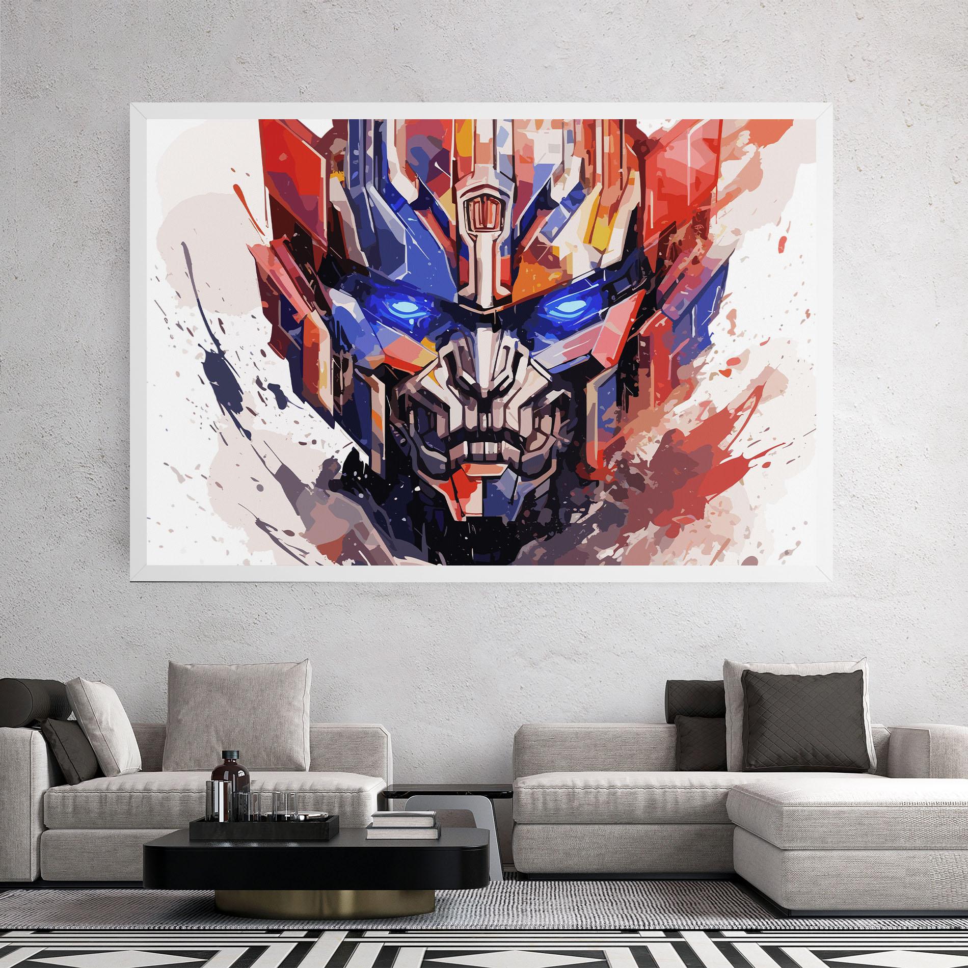 Tablou Canvas Optimus Prime Art mockup 2