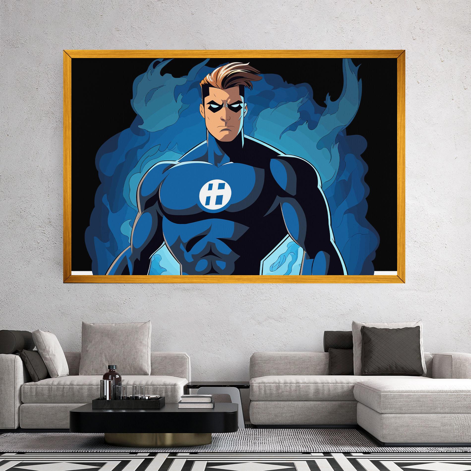 Tablou Canvas Blue Hero mockup 2