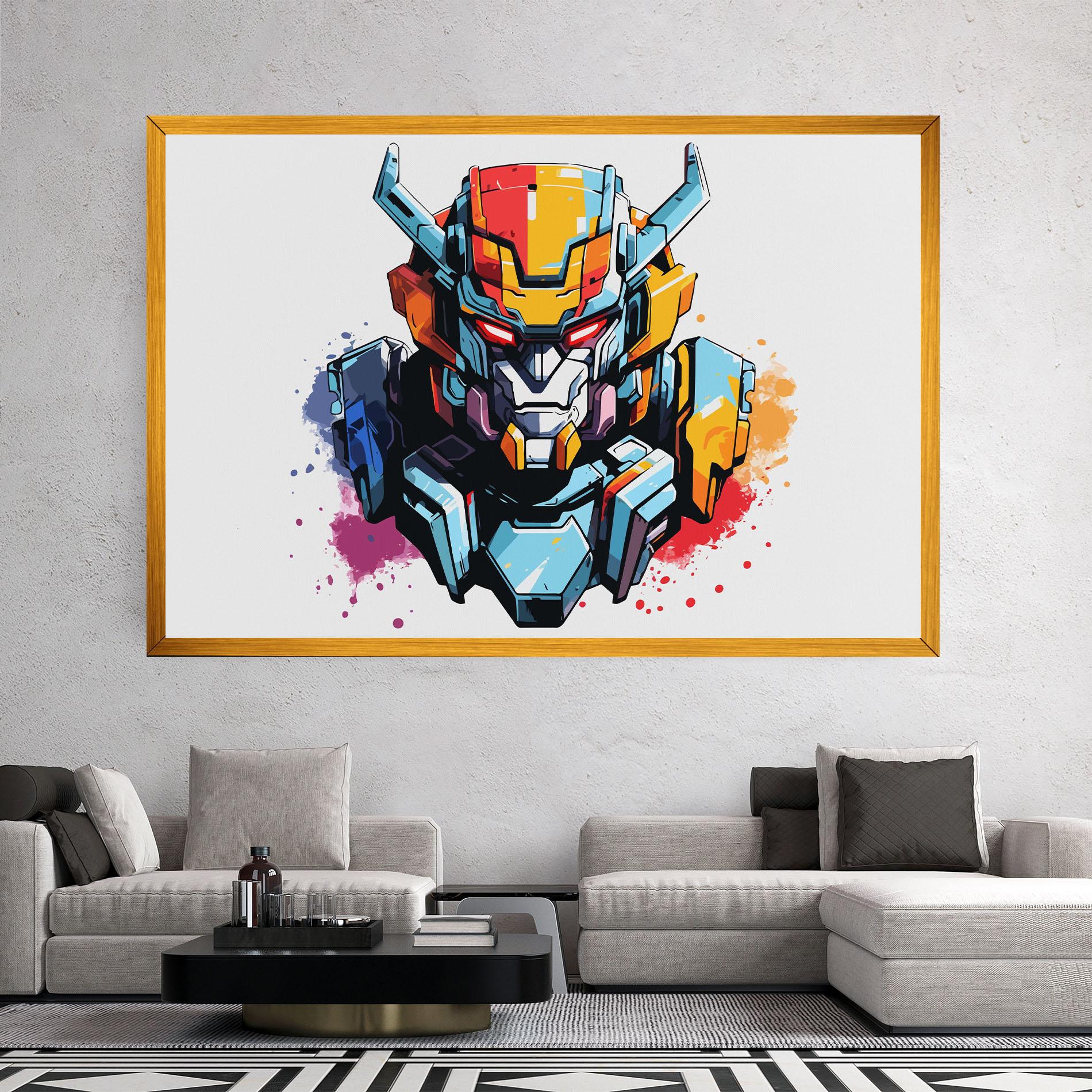 Tablou Canvas Colorful Robot mockup 2