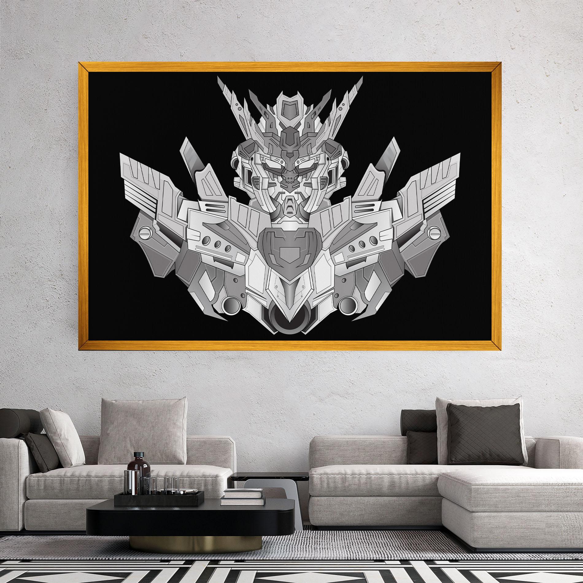 Tablou Canvas Grey Robot mockup 2