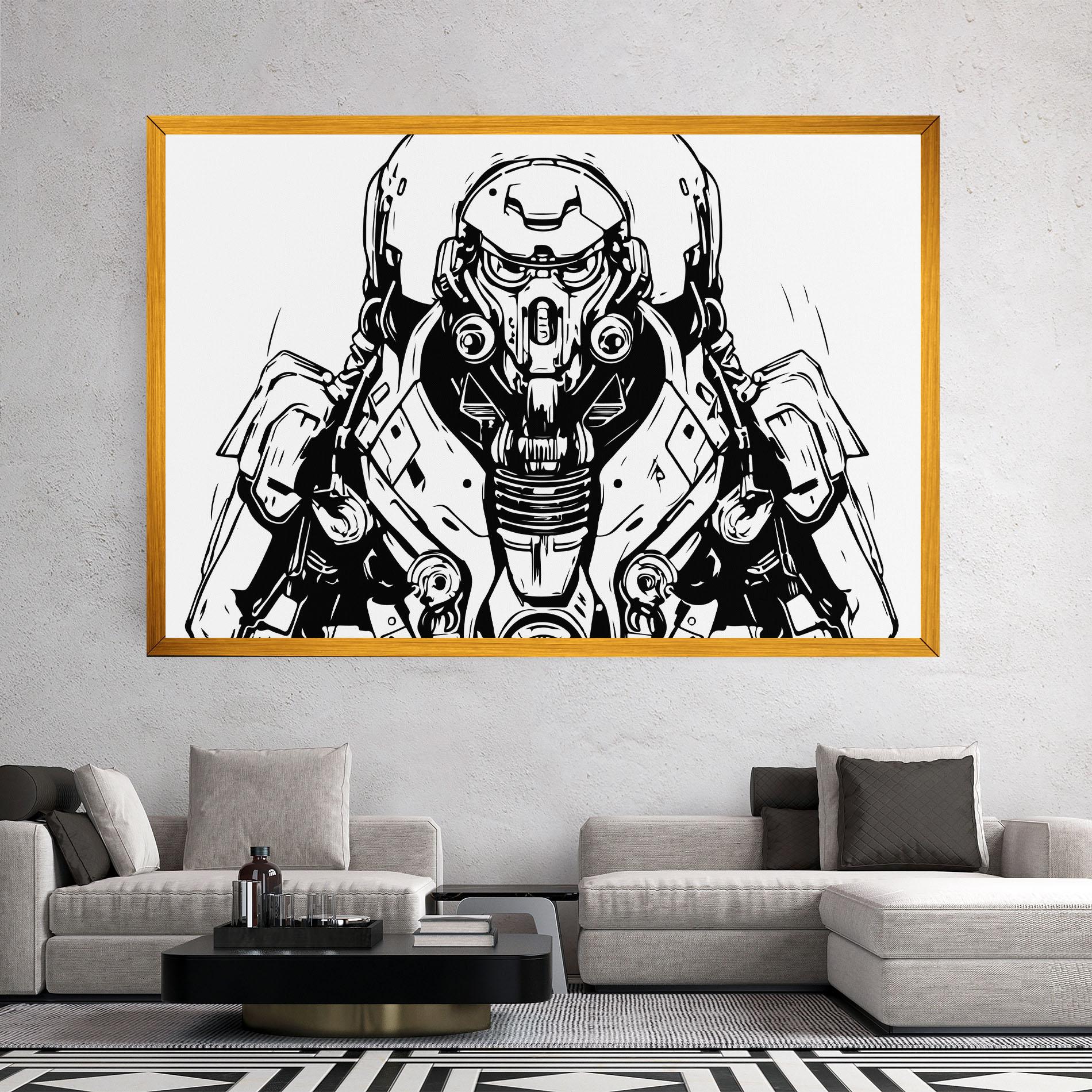 Tablou Canvas Military Robot mockup 2