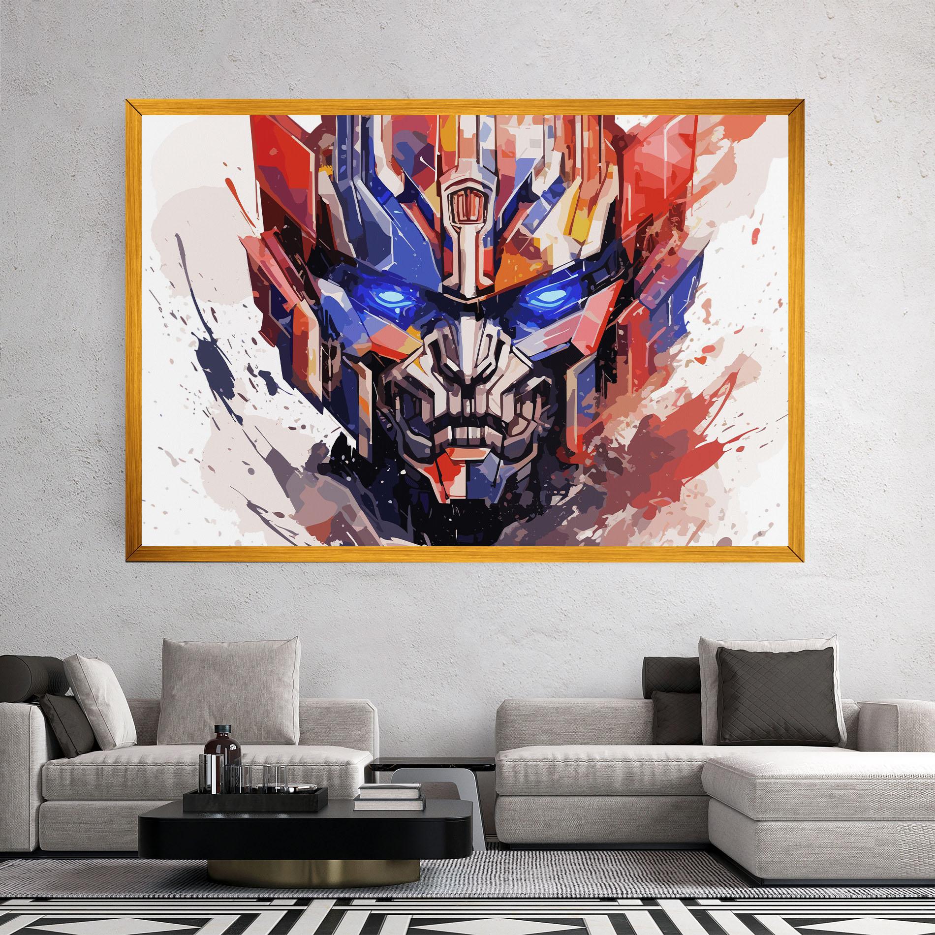 Tablou Canvas Optimus Prime Art mockup 2