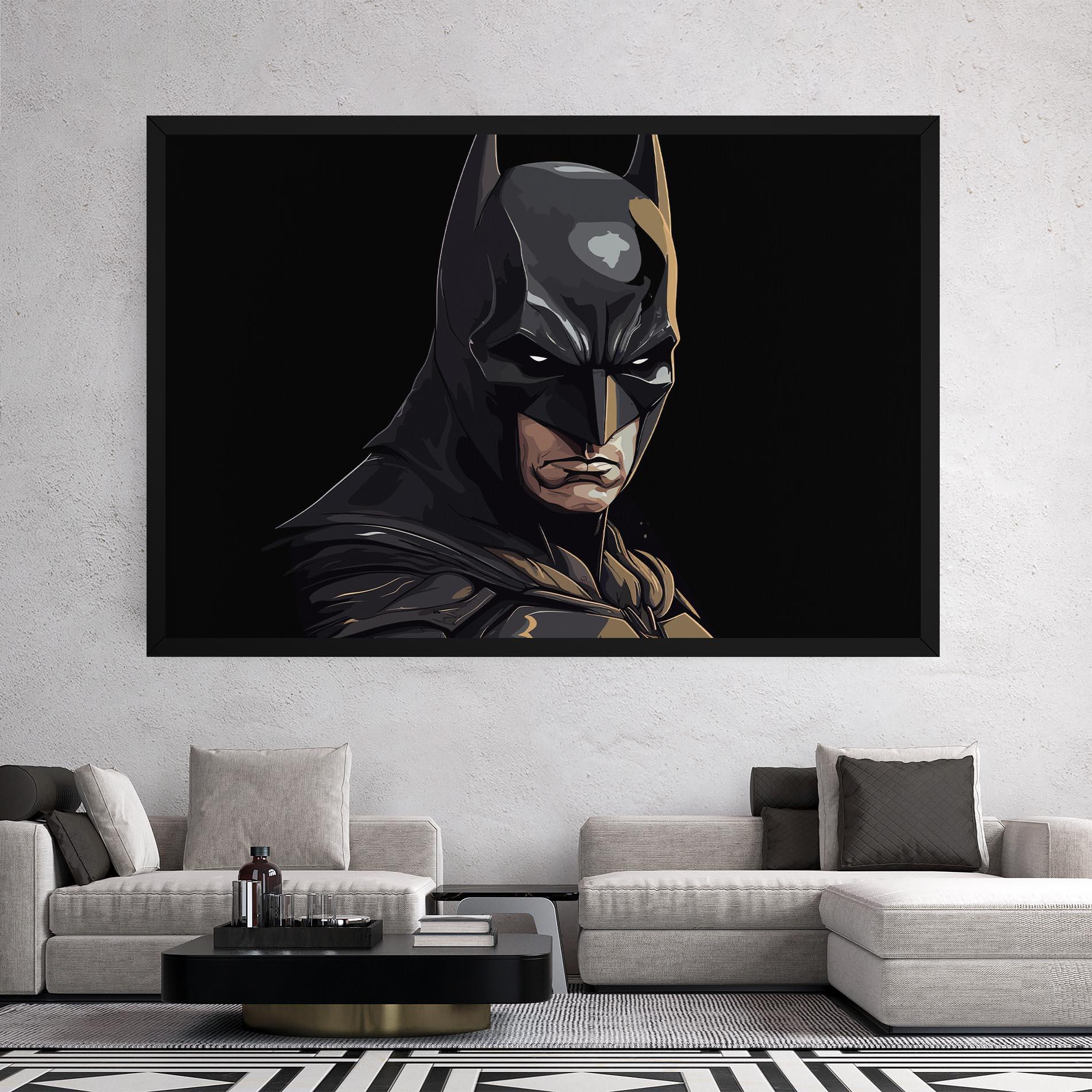 Tablou Canvas Angry Batman mockup 2