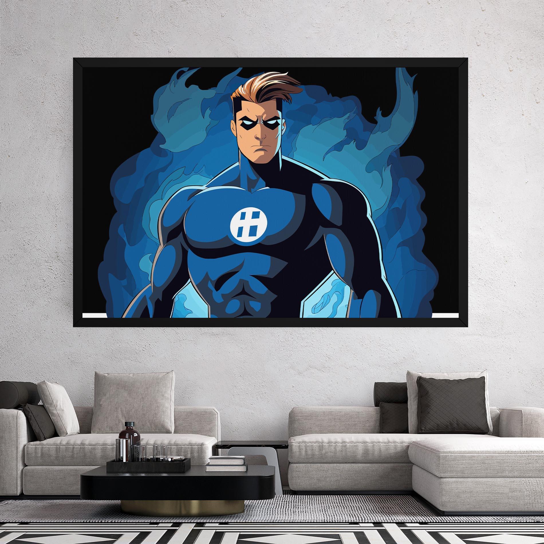Tablou Canvas Blue Hero mockup 2