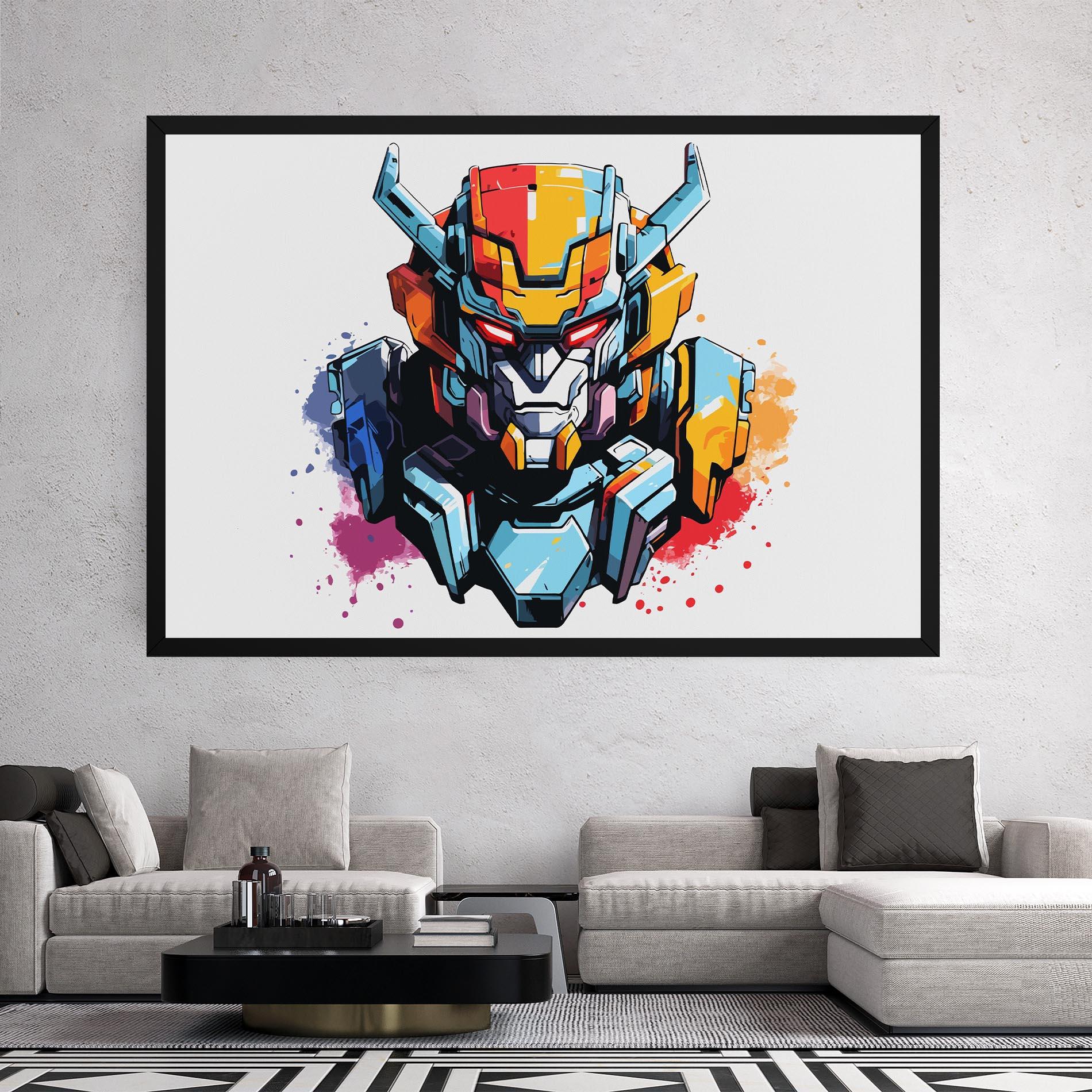 Tablou Canvas Colorful Robot mockup 2