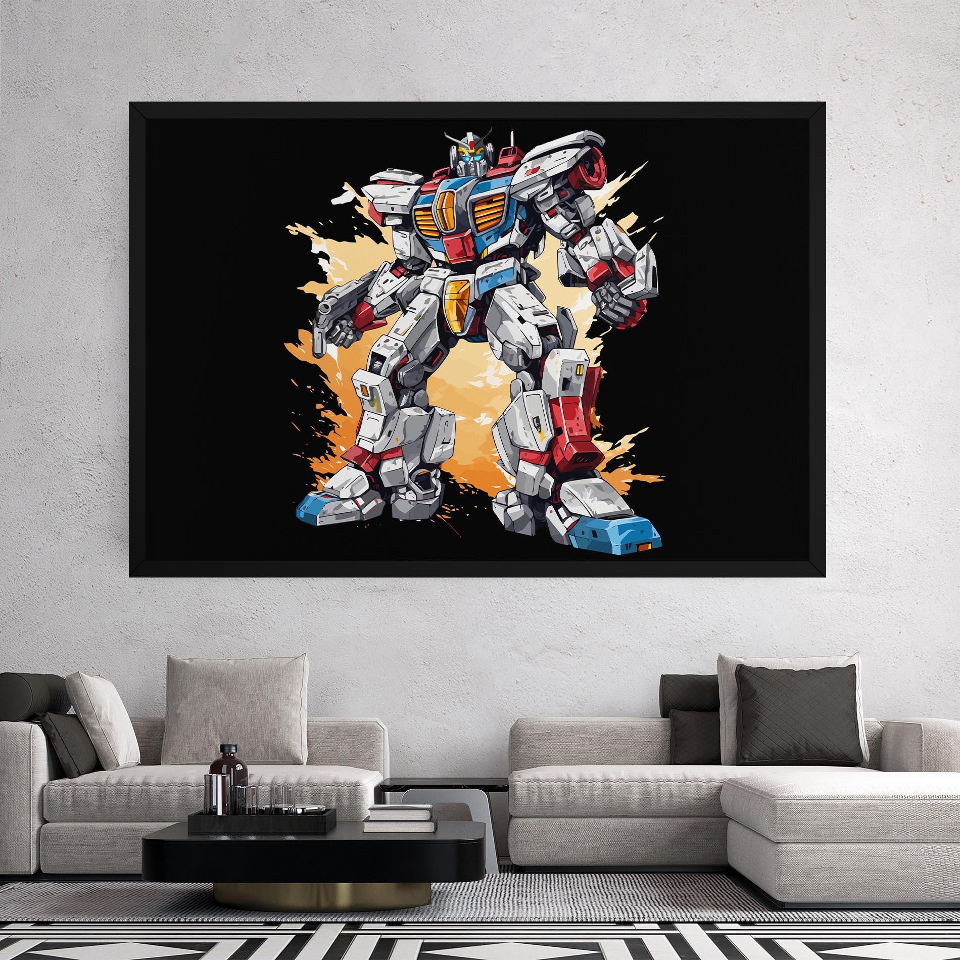 Tablou Canvas Crazy Robot mockup 2