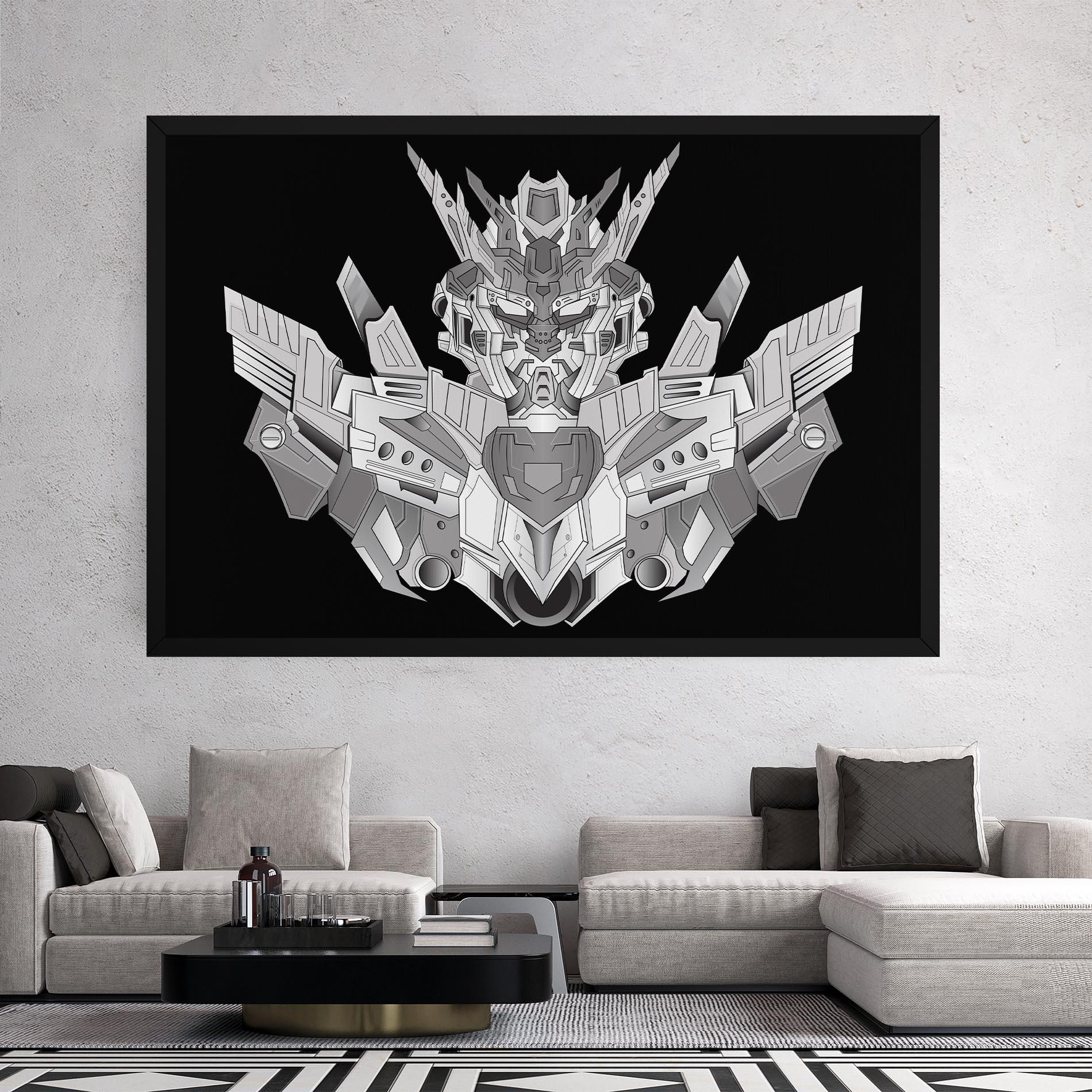 Tablou Canvas Grey Robot mockup 2