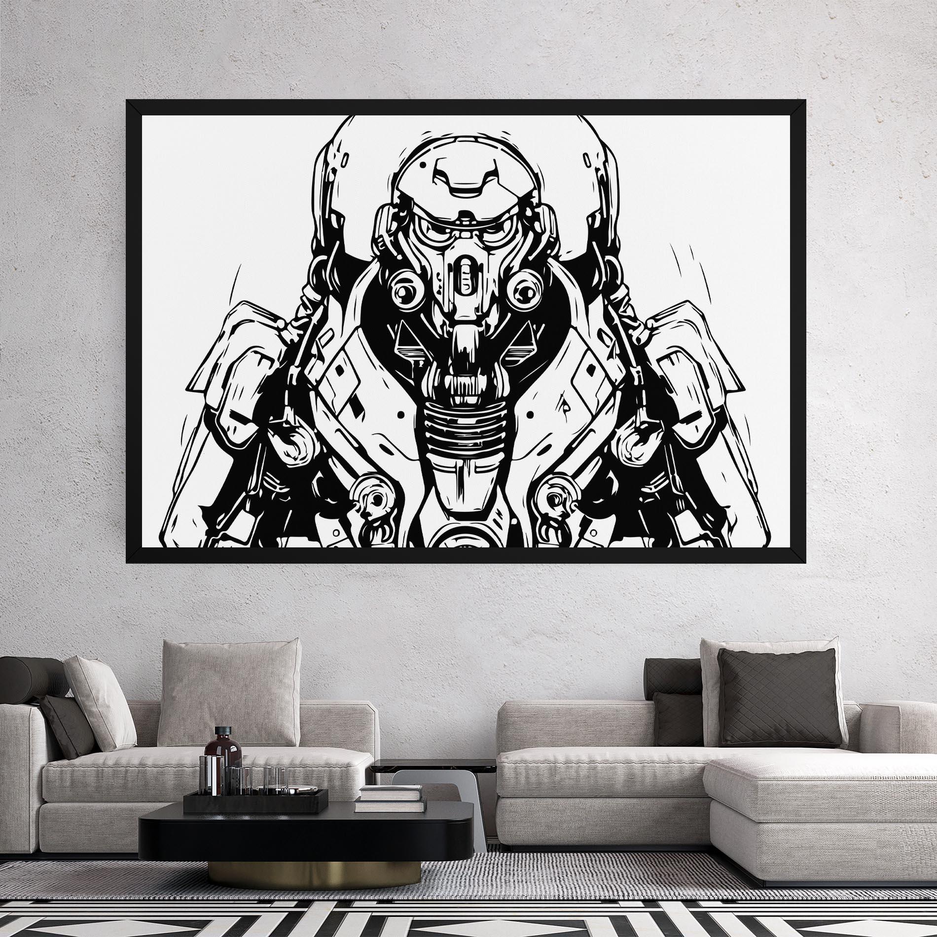 Tablou Canvas Military Robot mockup 2