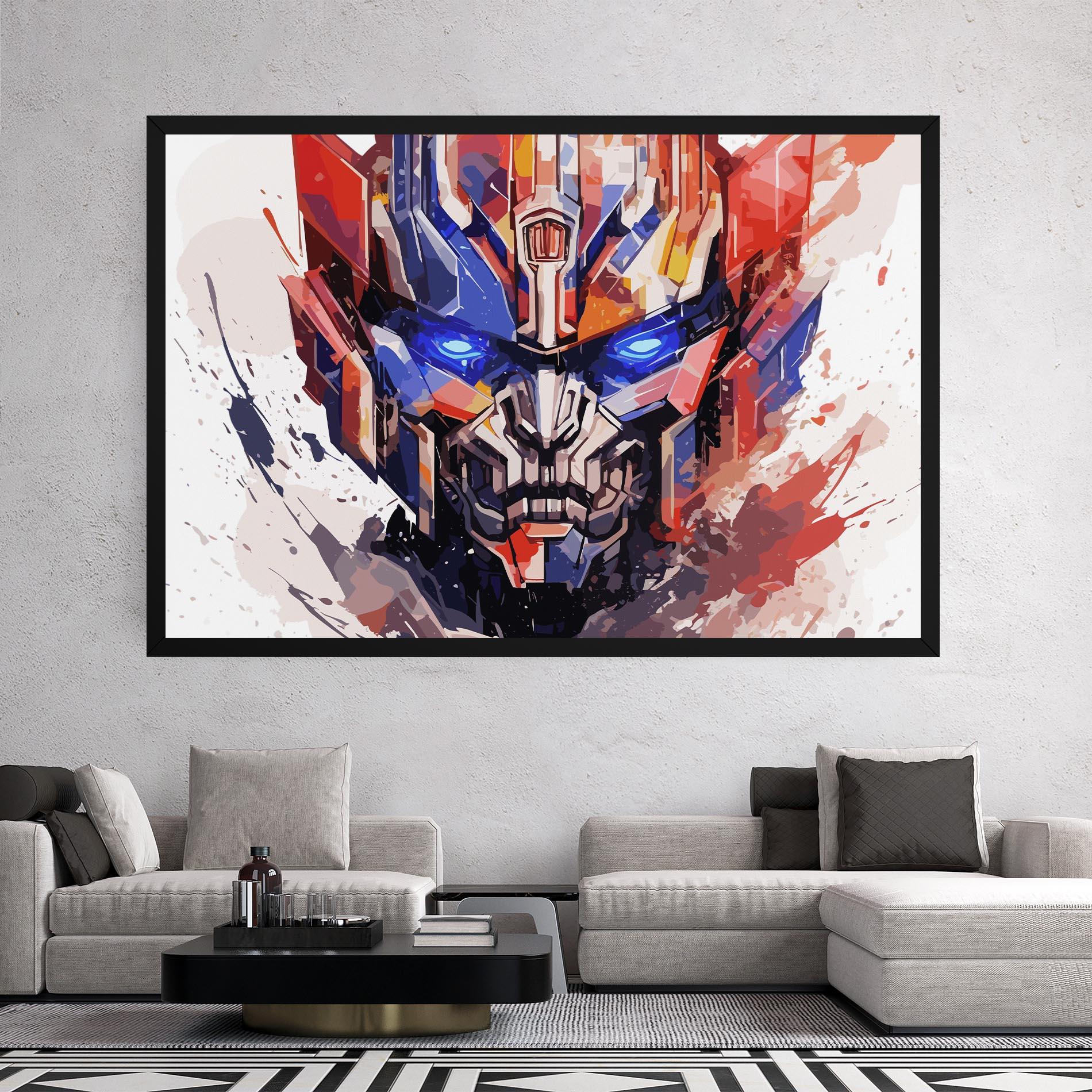 Tablou Canvas Optimus Prime Art mockup 2