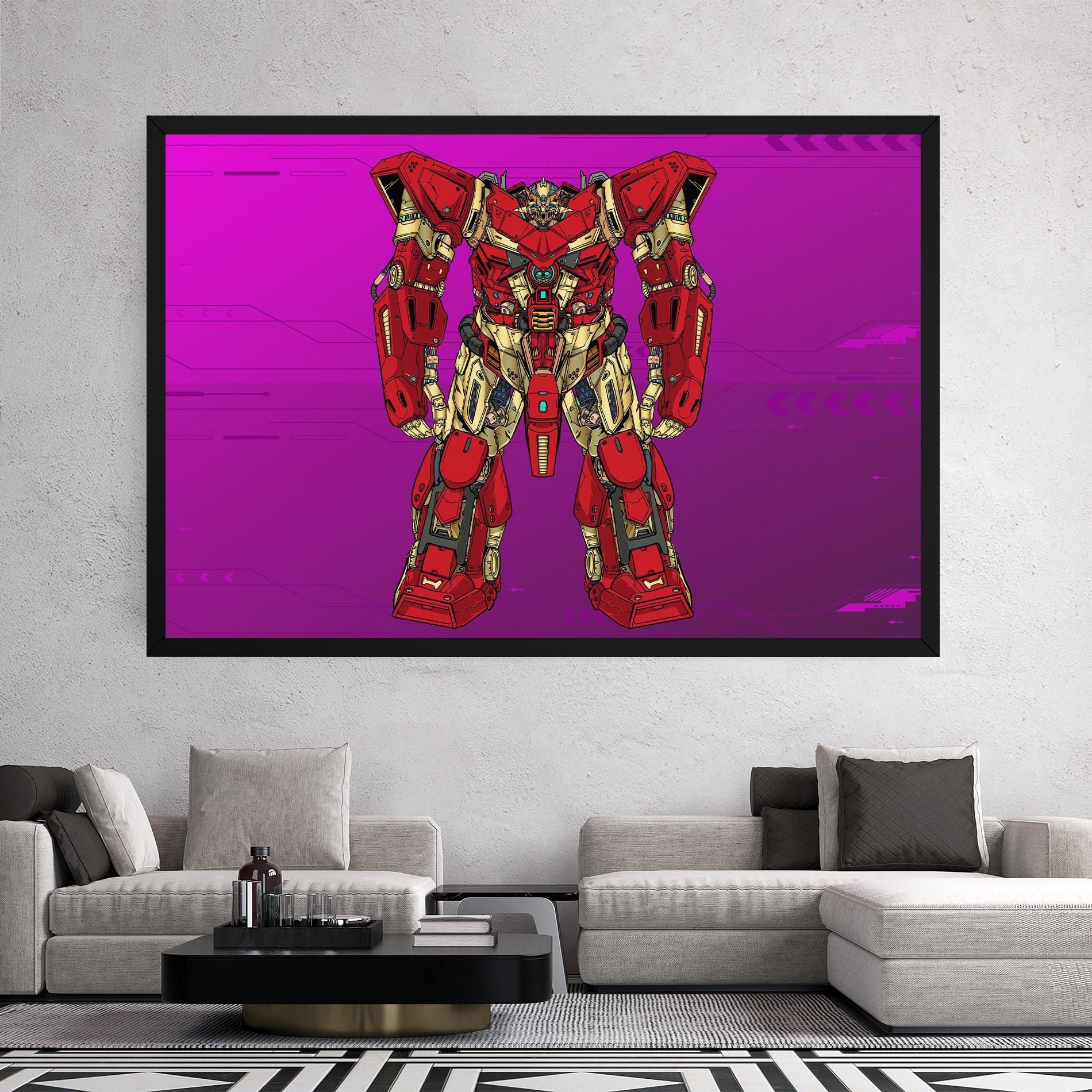 Red Cream Robot mockup 2