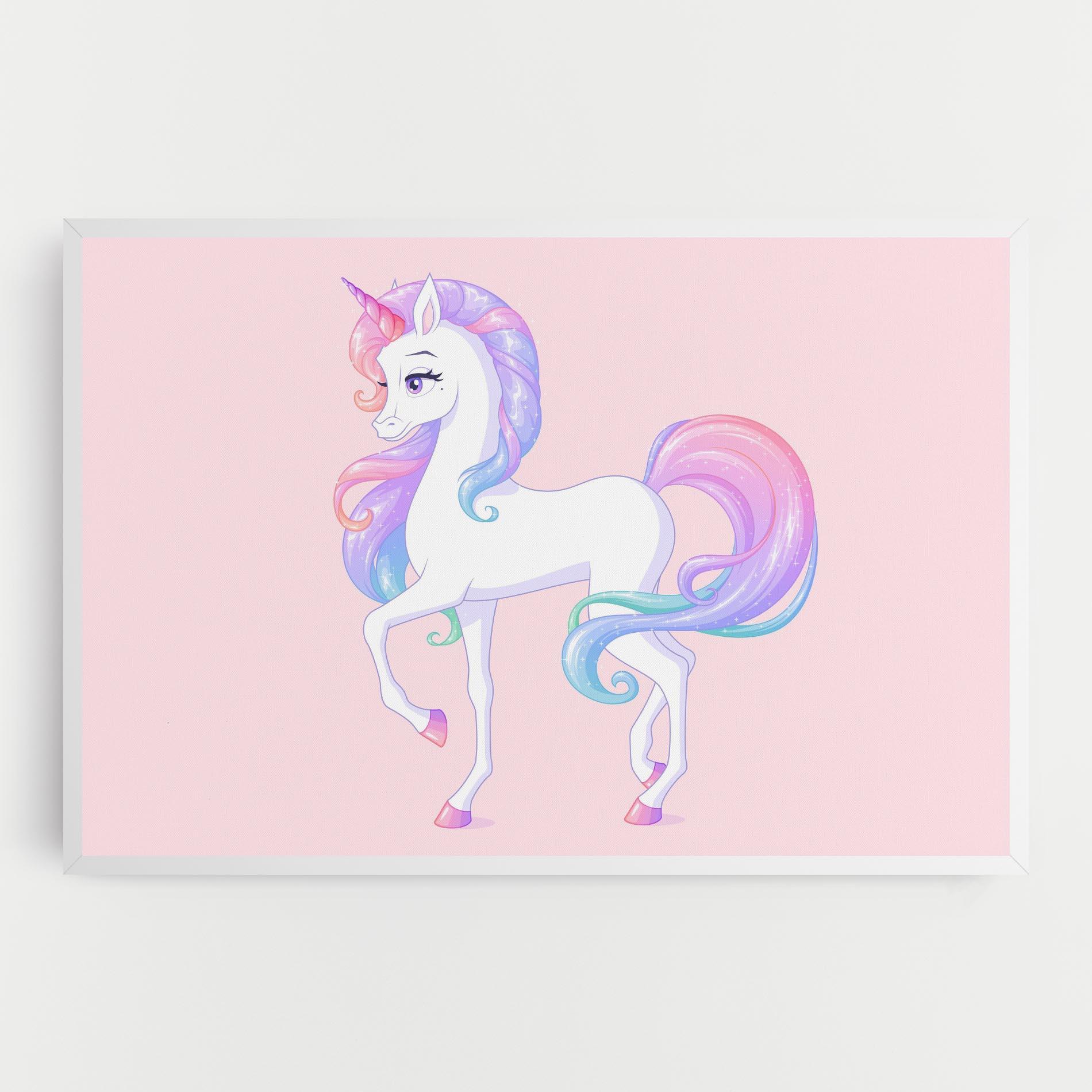 Tablou Canvas Beautiful Unicorn mockup 0